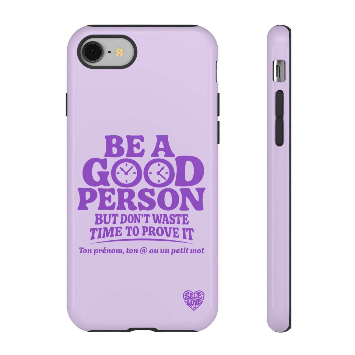 Be A Good Person - Coque iPhone (violet)