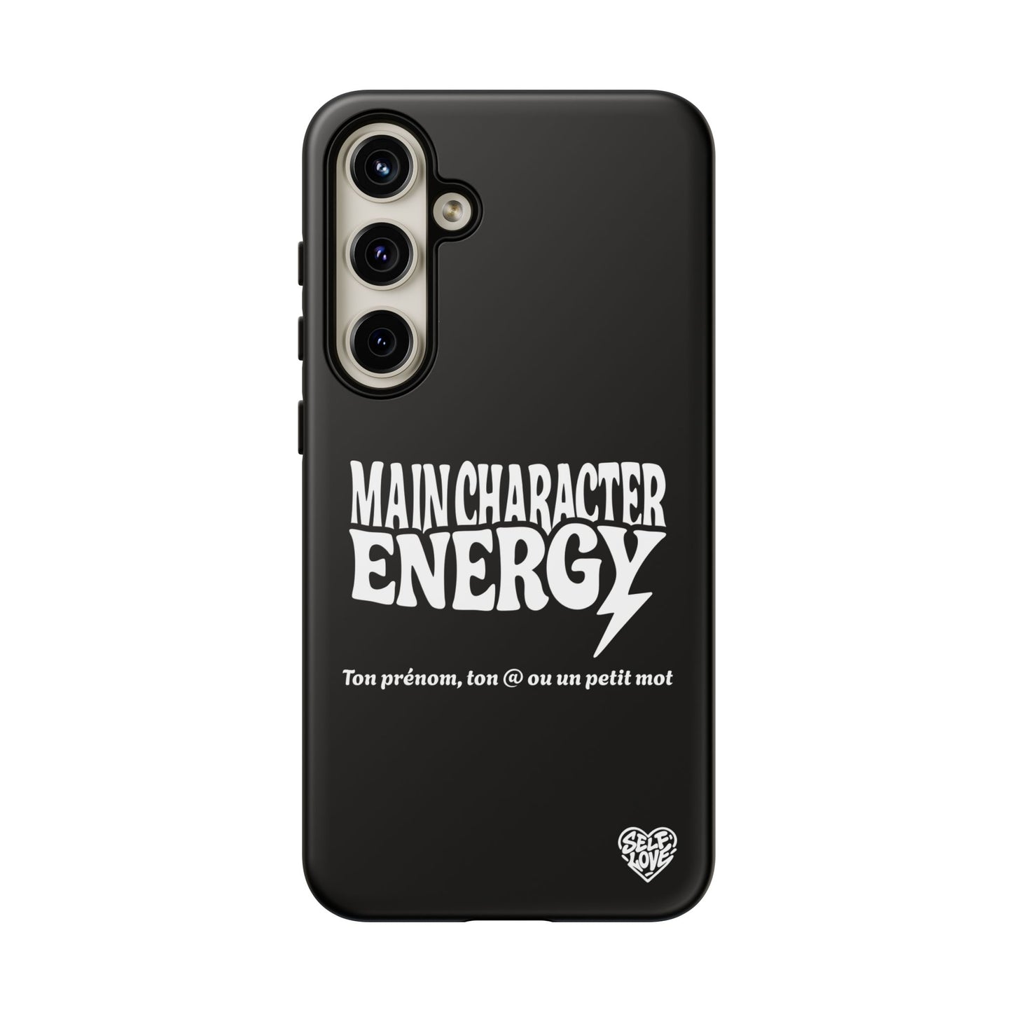 Main Character Energy - Coque Samsung (noir)