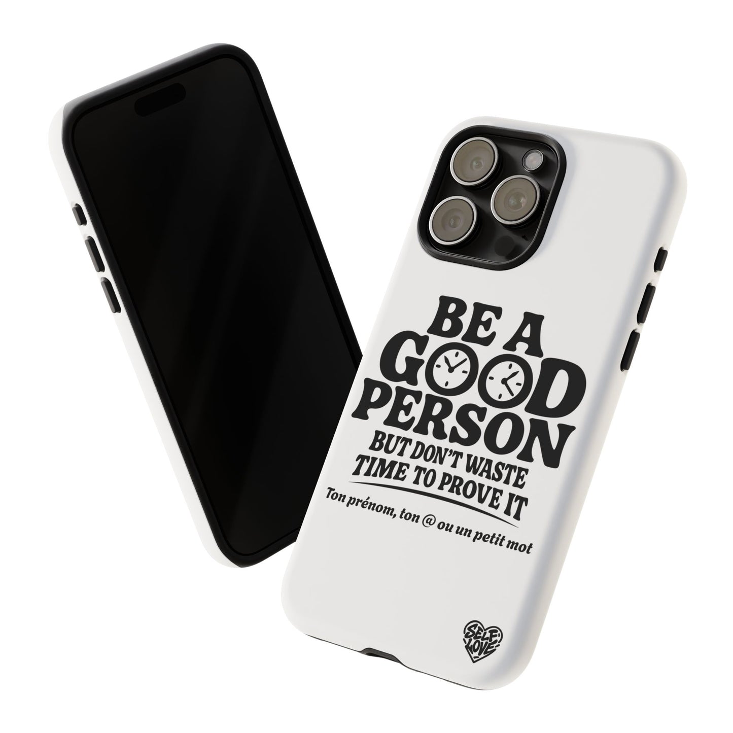 Be A Good Person - Coque iPhone (blanc)