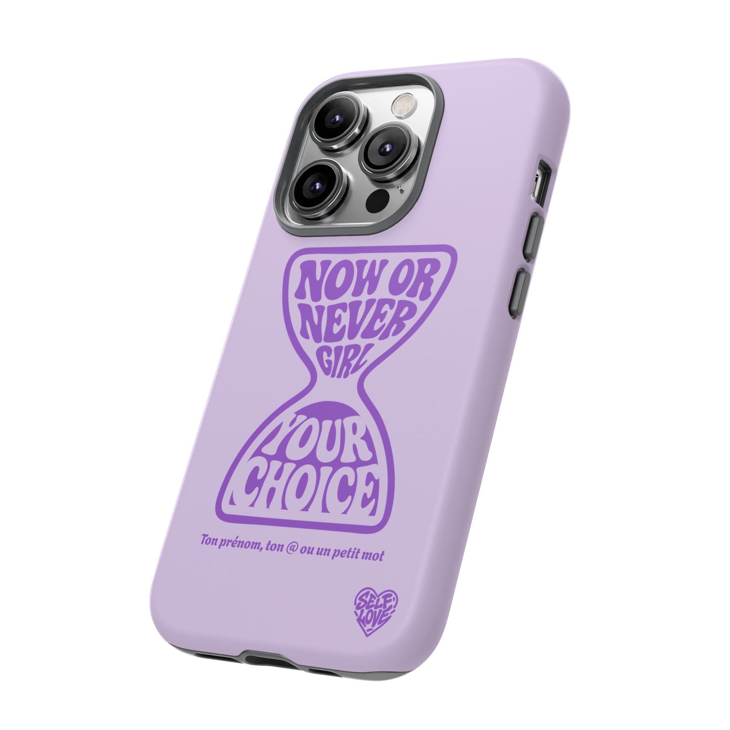 Now Or Never Girl - Coque iPhone (violet)