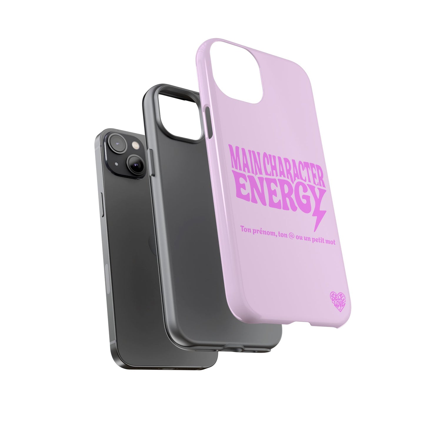 Main Character Energy - Coque iPhone (rose)