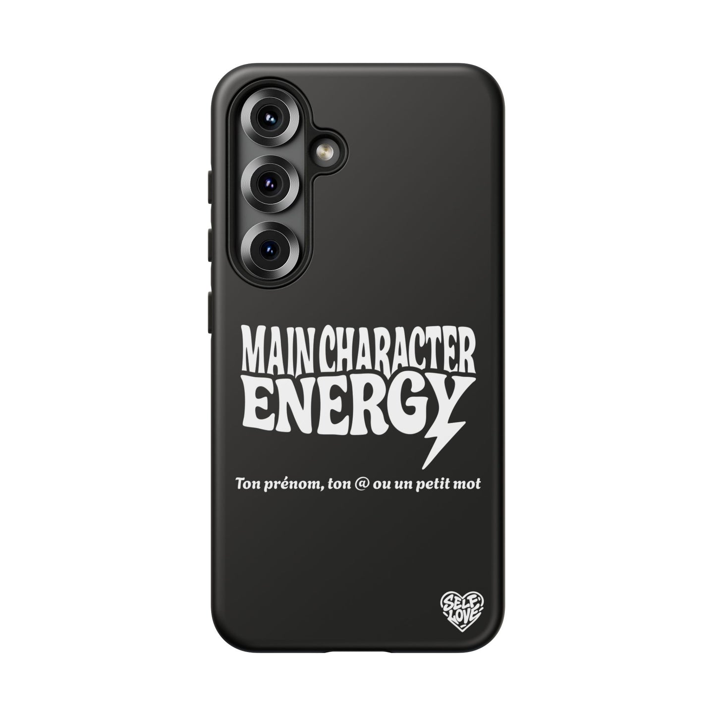 Main Character Energy - Coque Samsung (noir)