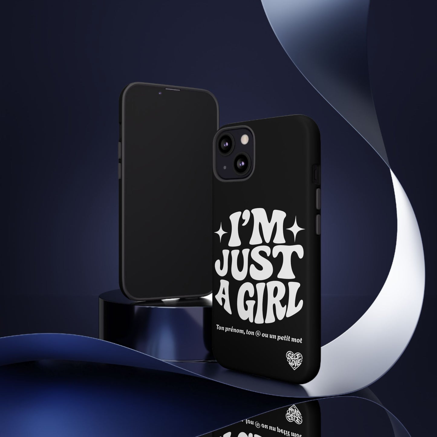 Im Just A Girl - Coque iPhone (noir)