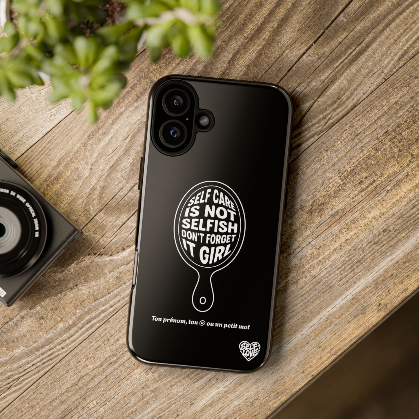 Self Care - Coque iPhone (noir)