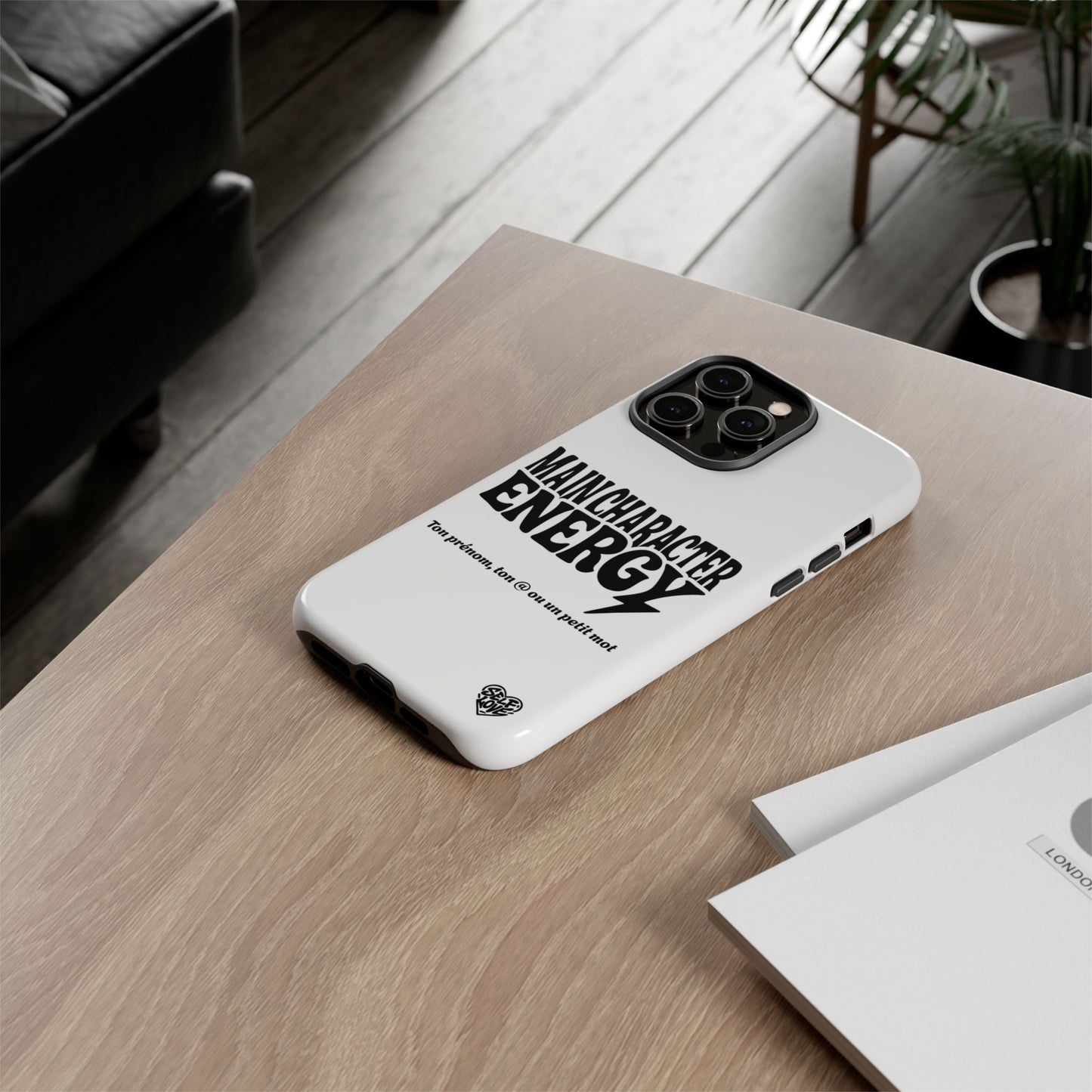 Main Character Energy - Coque iPhone (blanc)