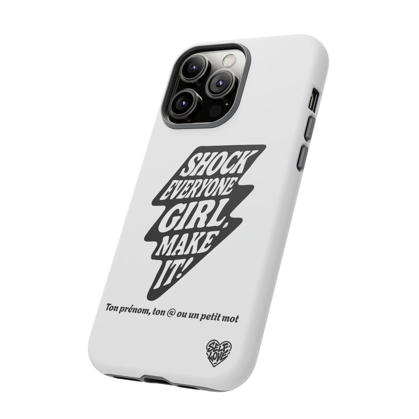Shock Everyone - Coque iPhone (blanc)