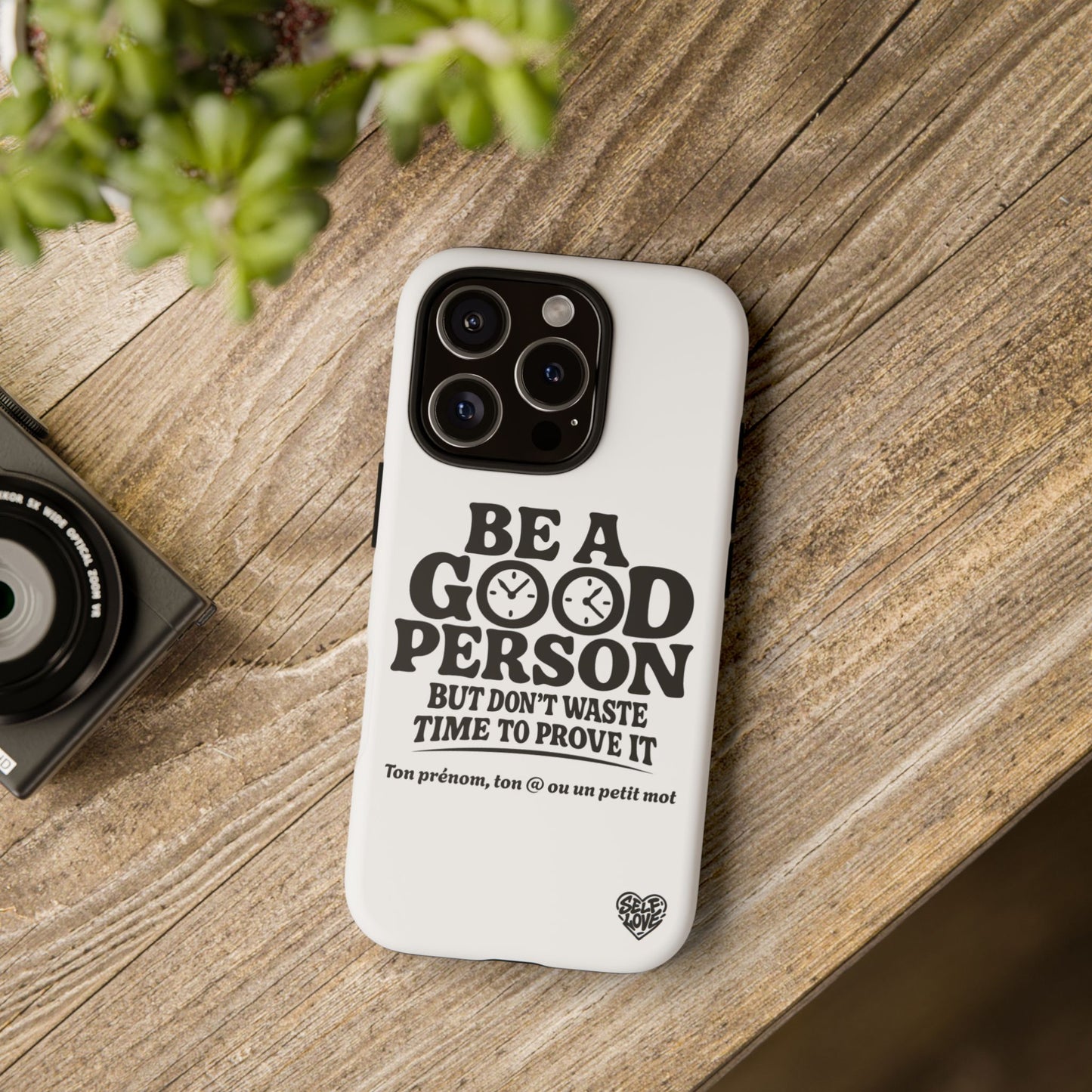 Be A Good Person - Coque iPhone (blanc)