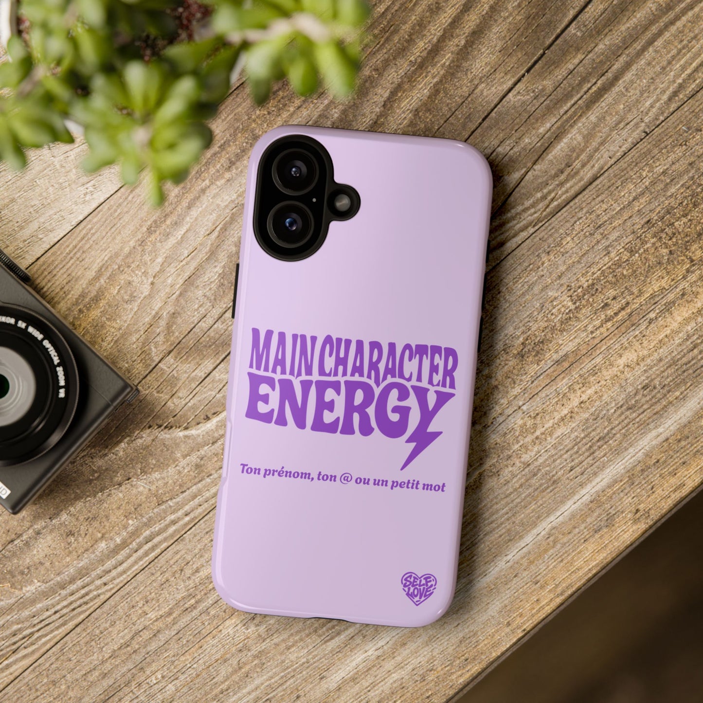 Main Character Energy - Coque iPhone (violet)