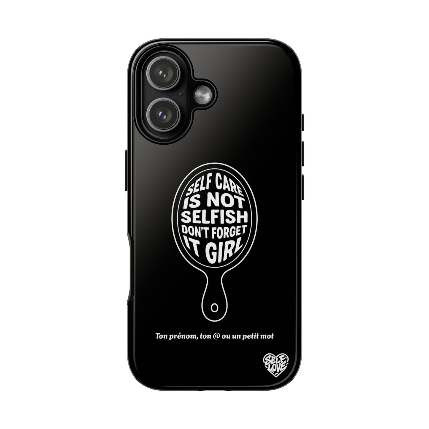Self Care - Coque iPhone (noir)