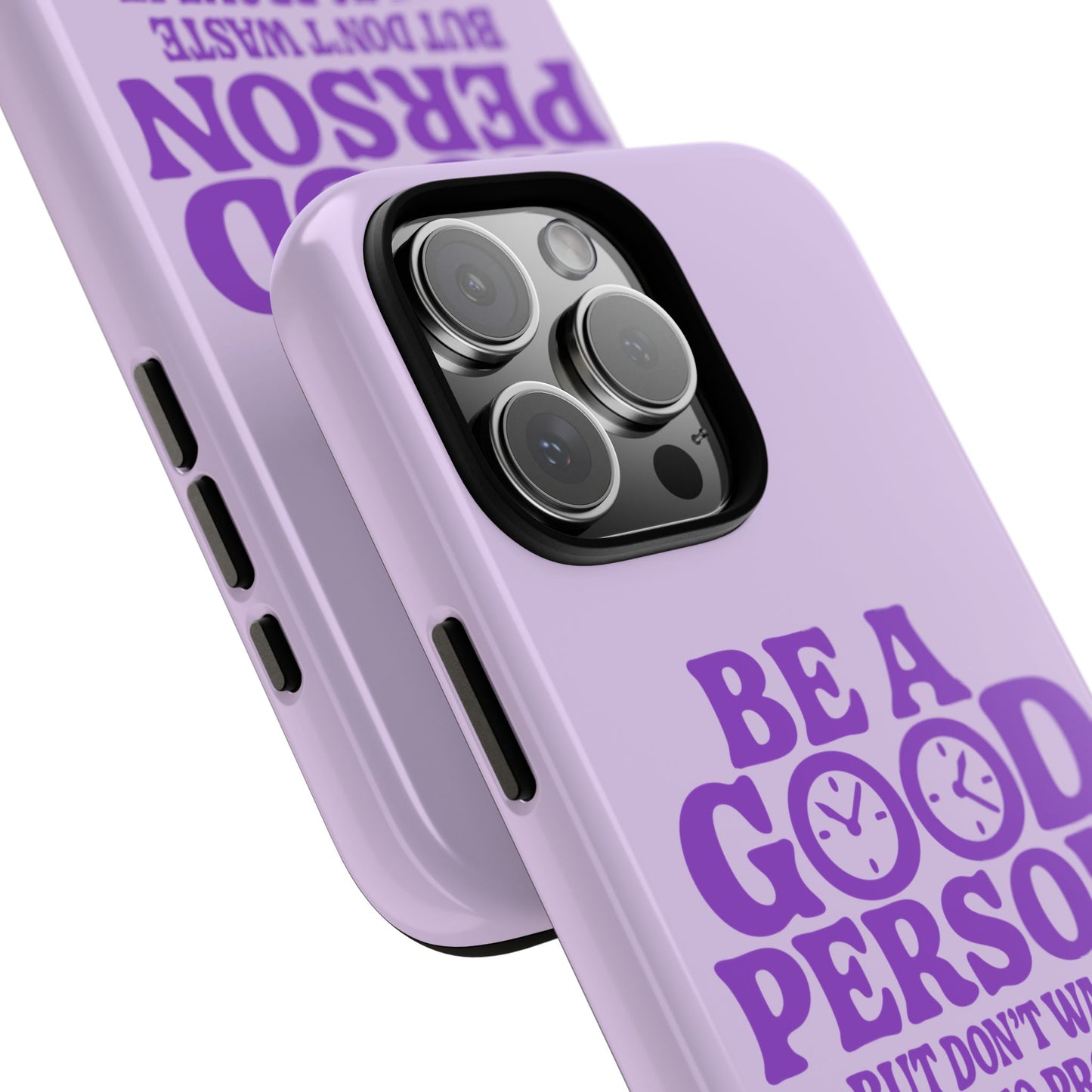 Be A Good Person - Coque iPhone (violet)