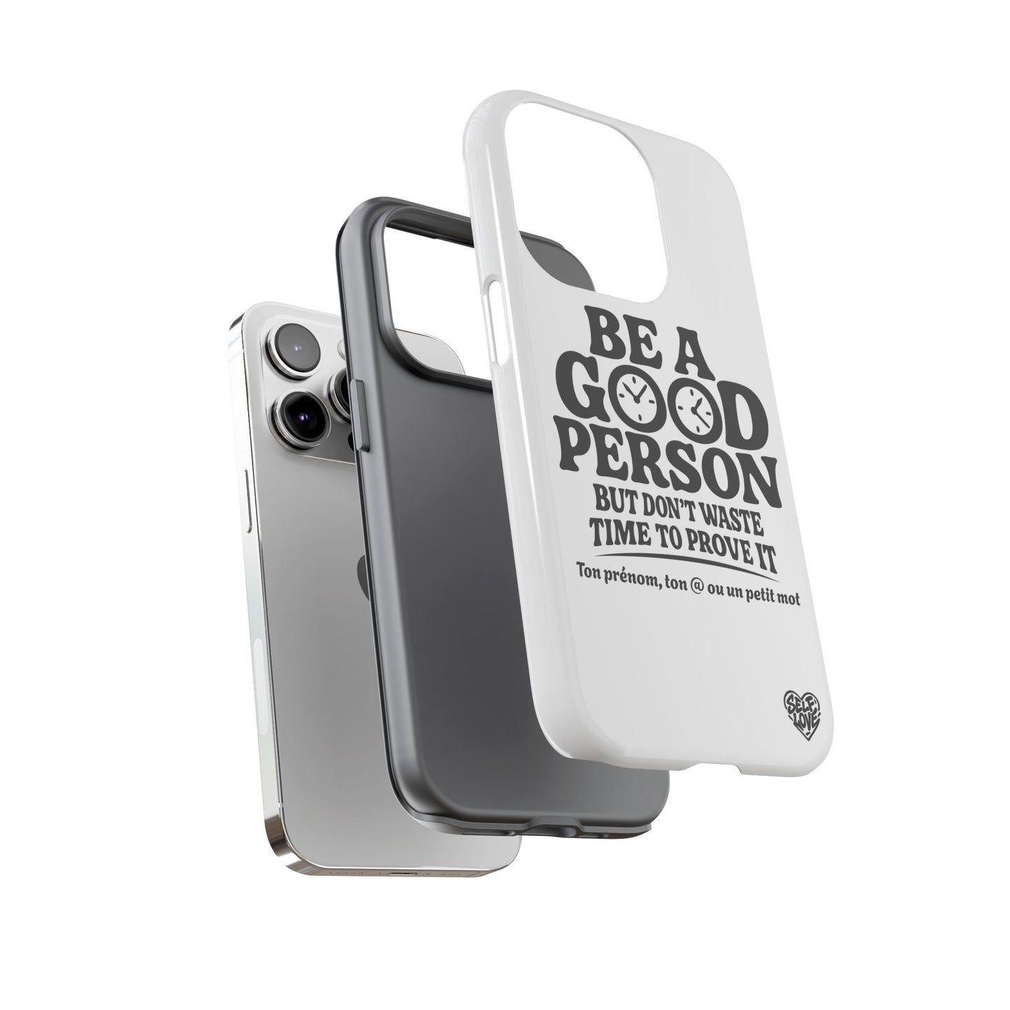 Be A Good Person - Coque iPhone (blanc)
