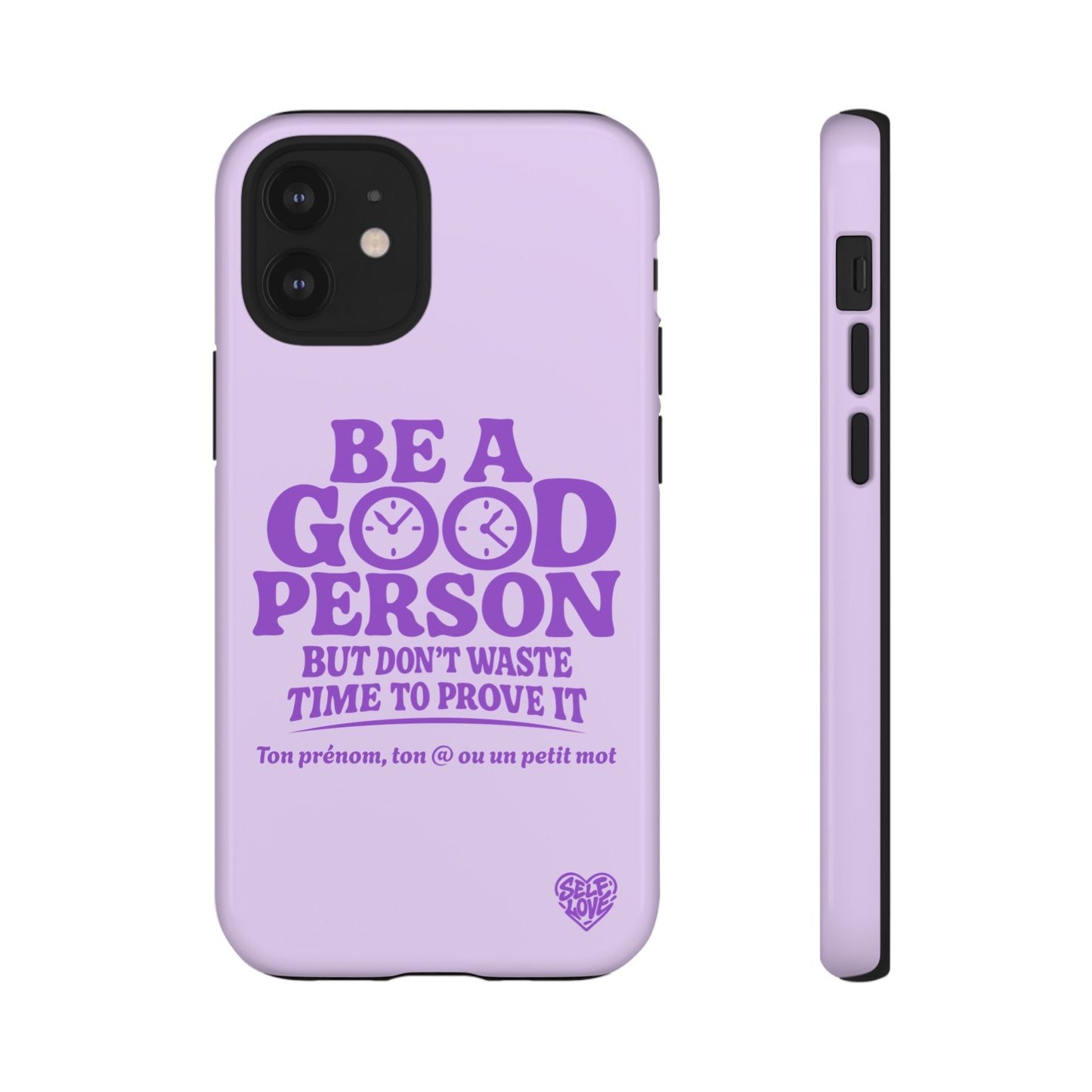 Be A Good Person - Coque iPhone (violet)
