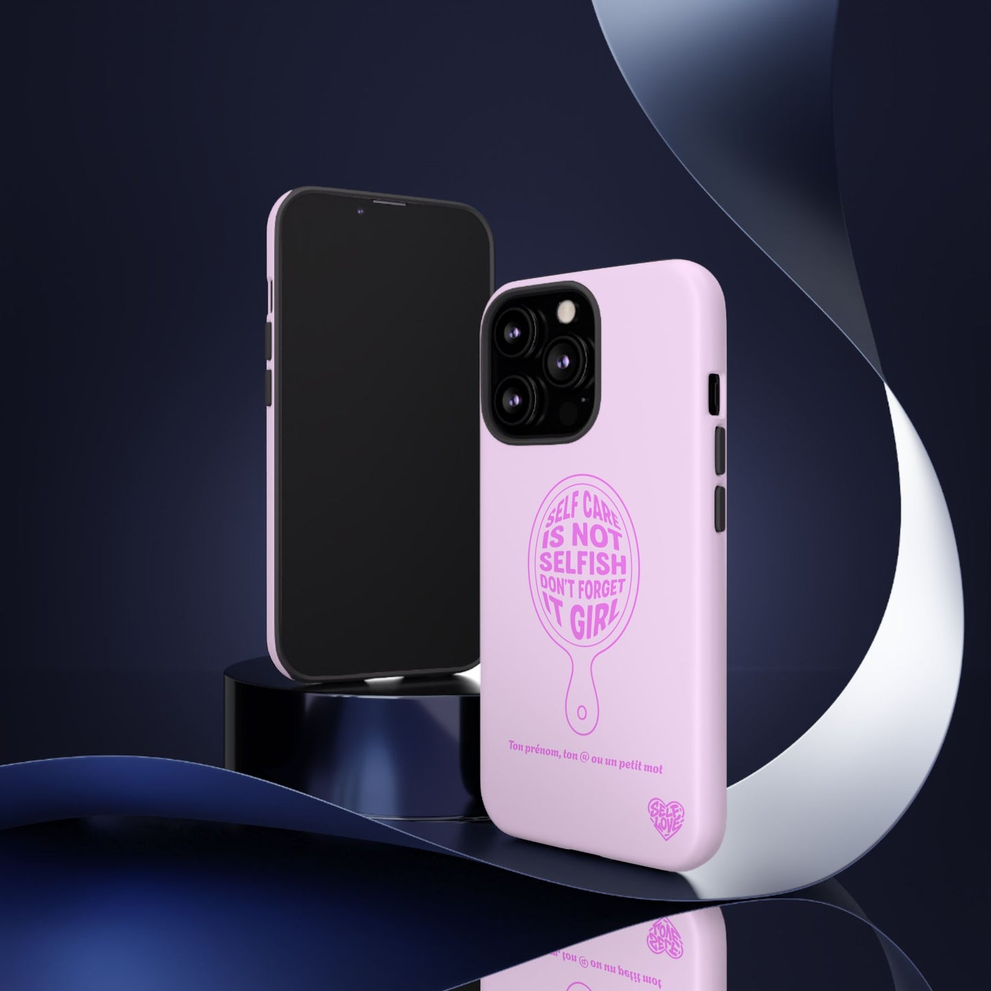 Self Care - Coque iPhone (rose)