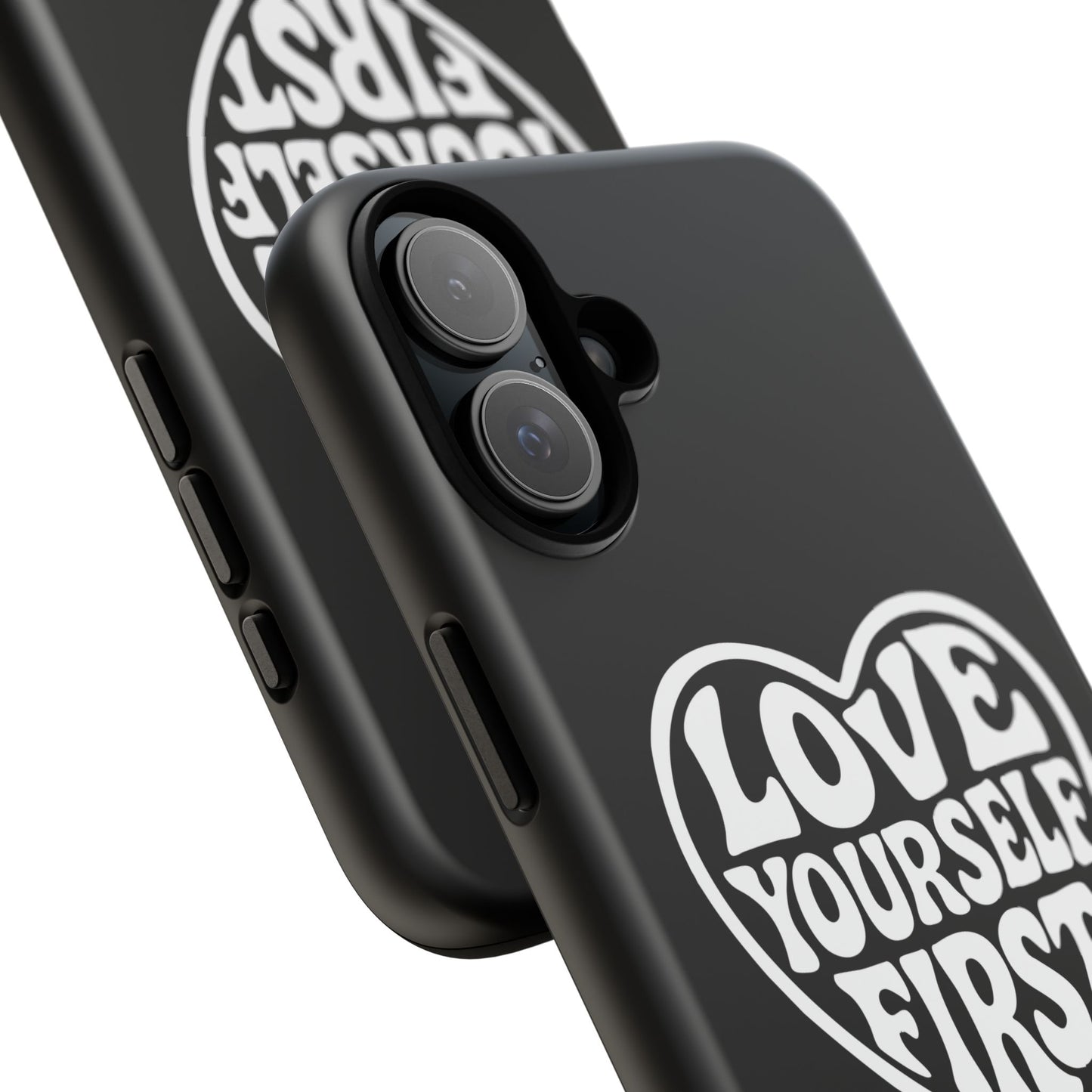 Love Yourself First - Coque iPhone (noir)