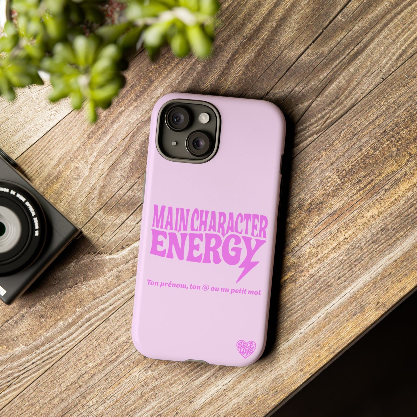 Main Character Energy - Coque iPhone (rose)