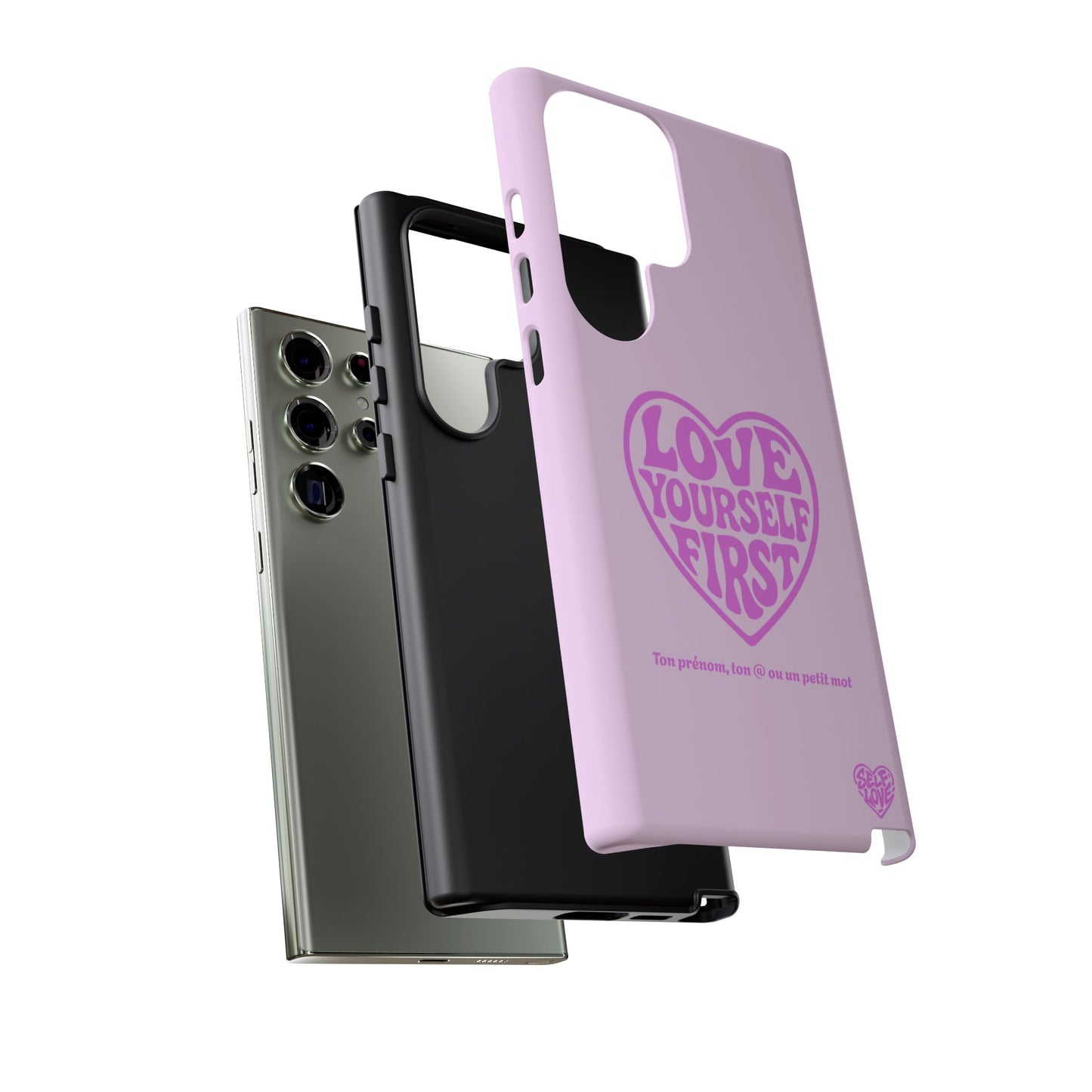 Love Yourself First - Coque Samsung (rose)