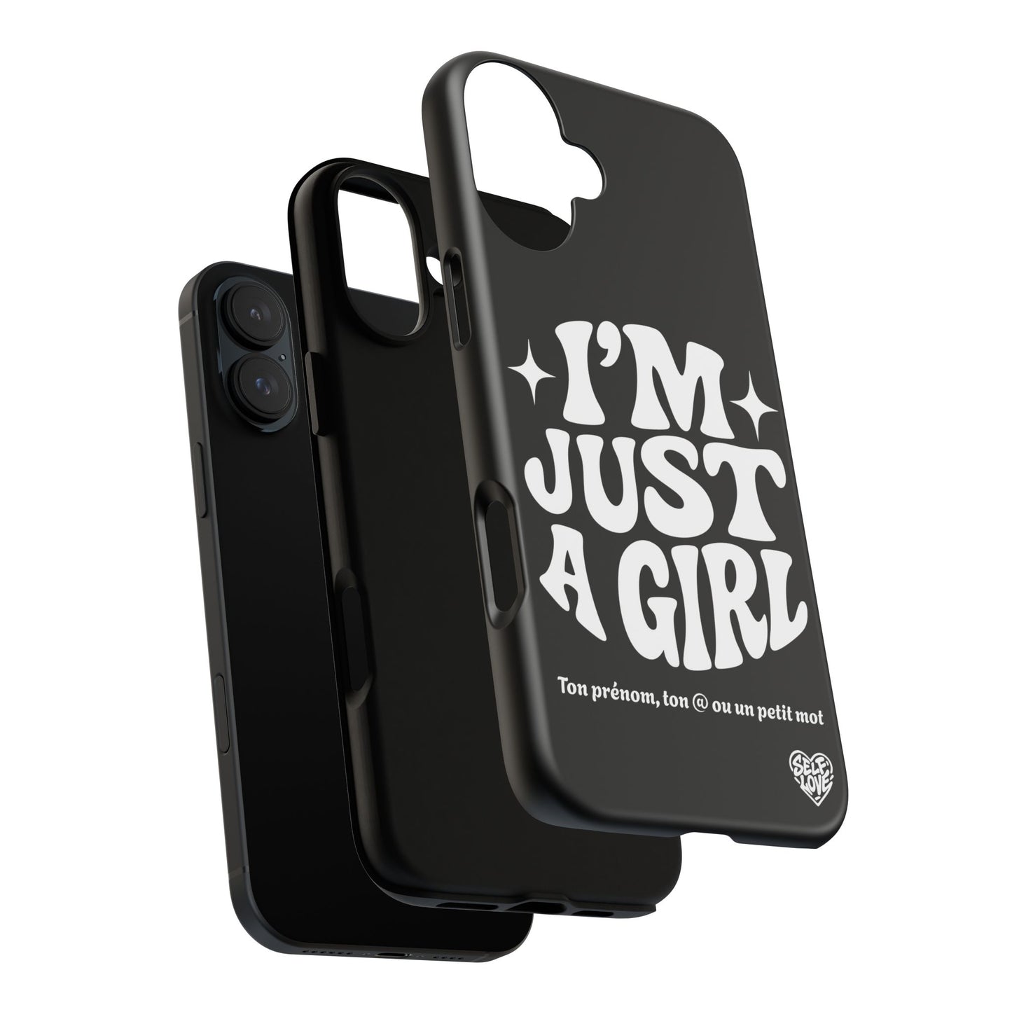 Im Just A Girl - Coque iPhone (noir)