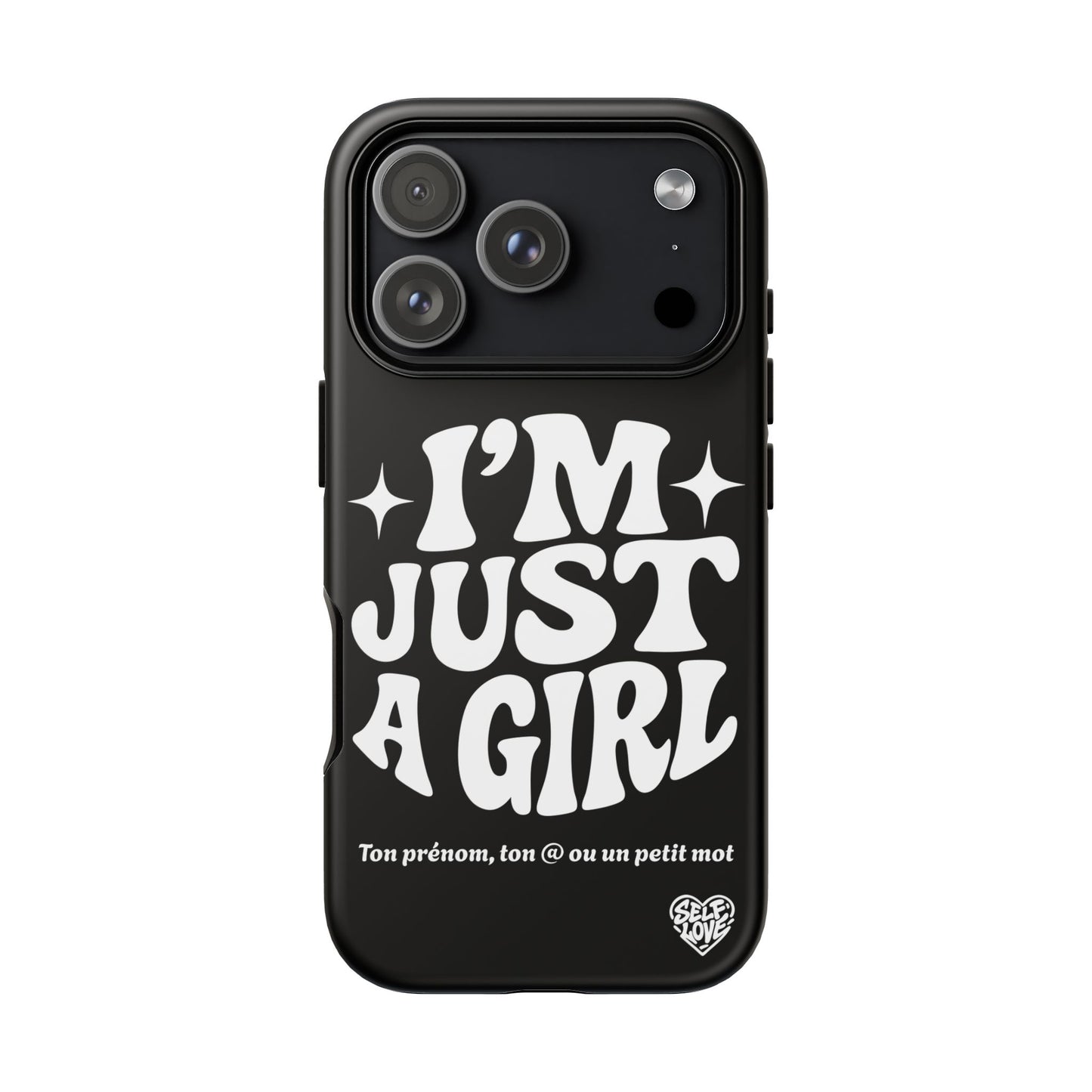 Im Just A Girl - Coque iPhone (noir)
