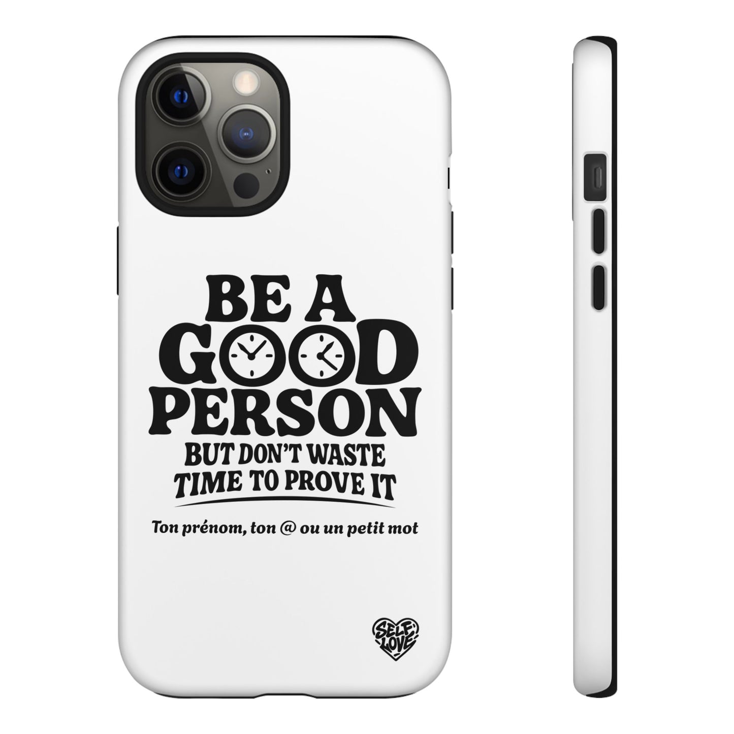 Be A Good Person - Coque iPhone (blanc)