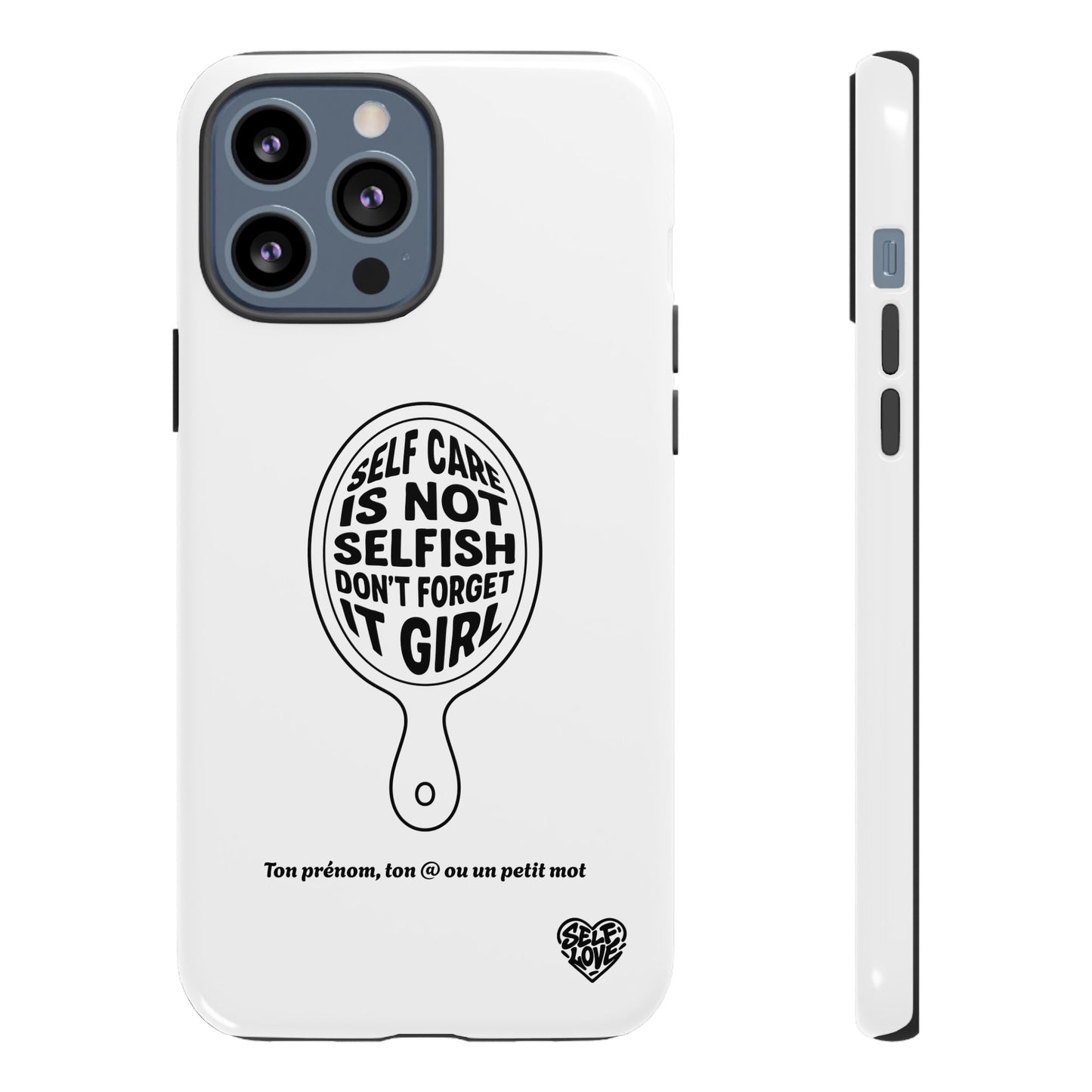 Self Care - Coque iPhone (blanc)
