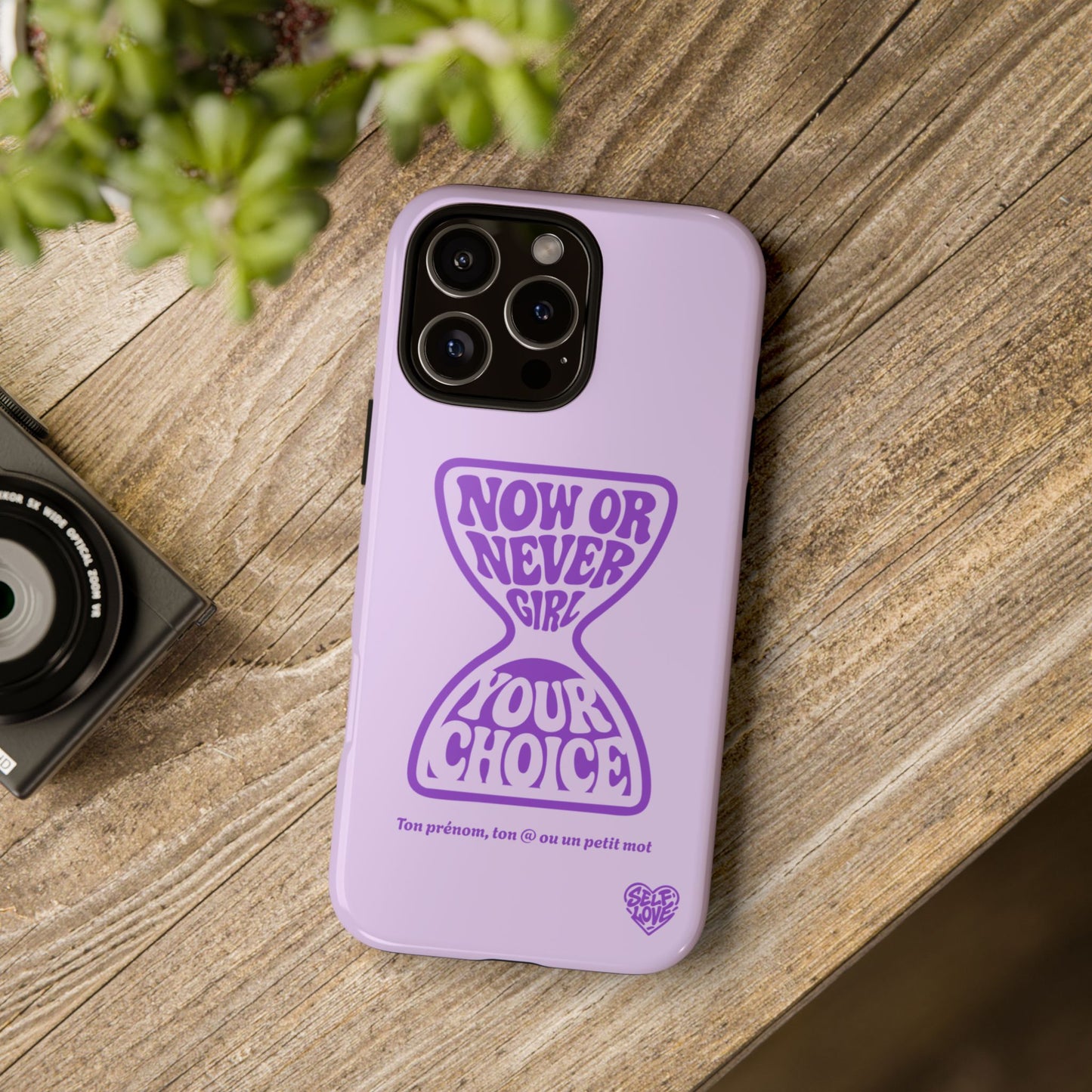Now Or Never Girl - Coque iPhone (violet)