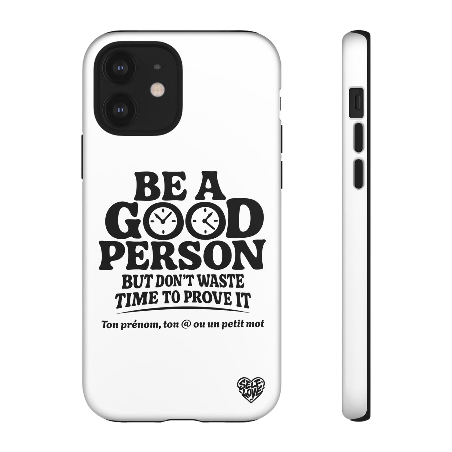 Be A Good Person - Coque iPhone (blanc)