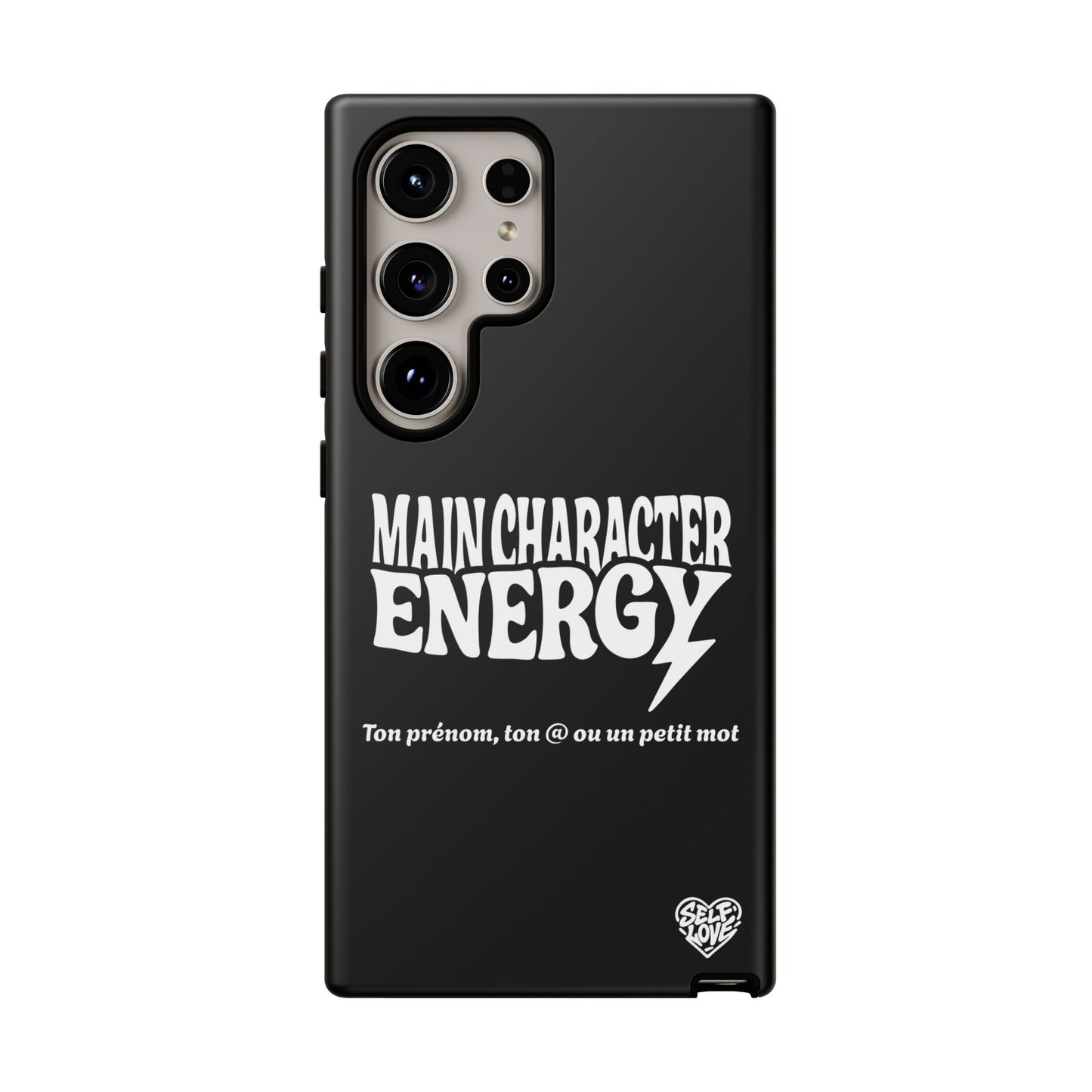 Main Character Energy - Coque Samsung (noir)