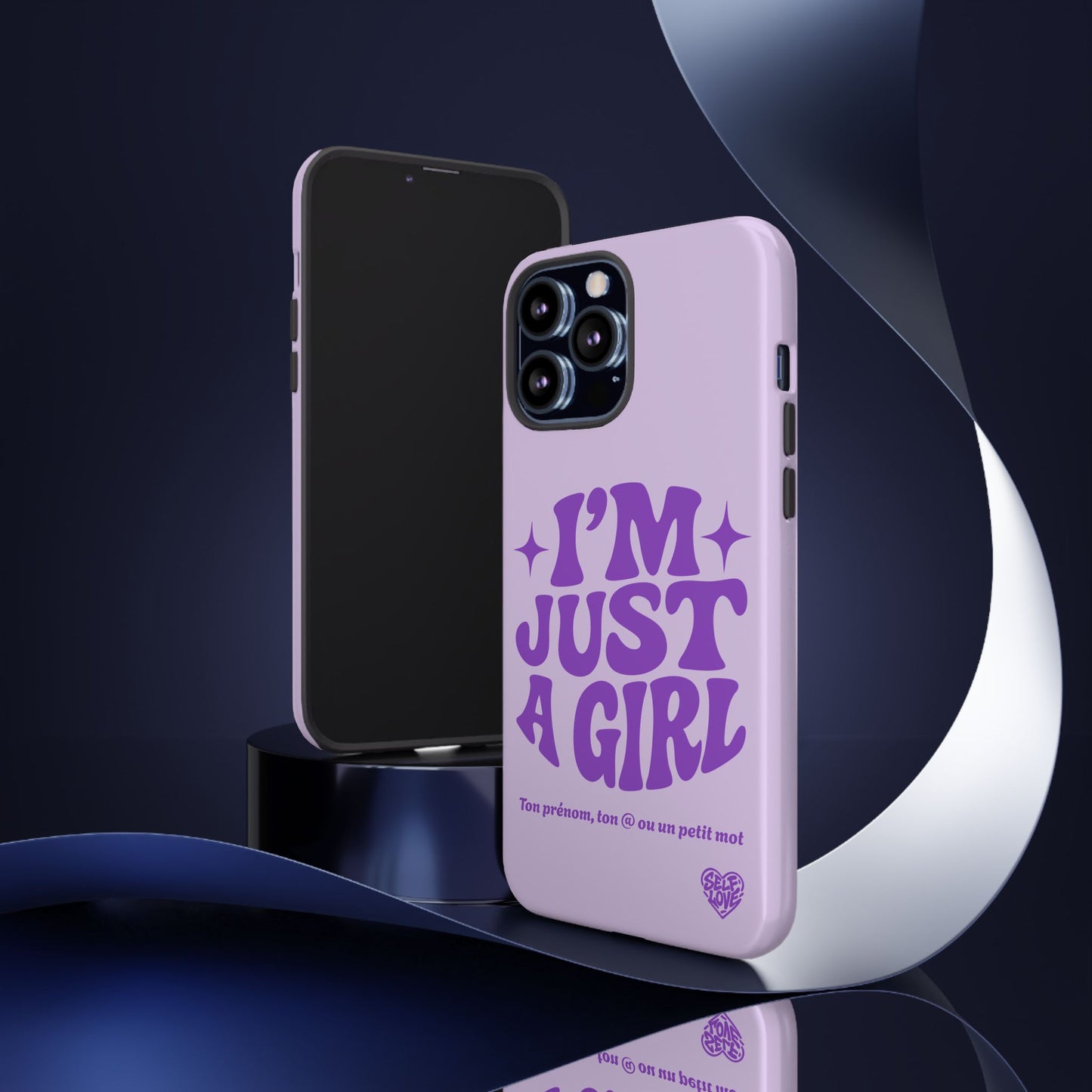 Im Just A Girl - Coque iPhone (violet)