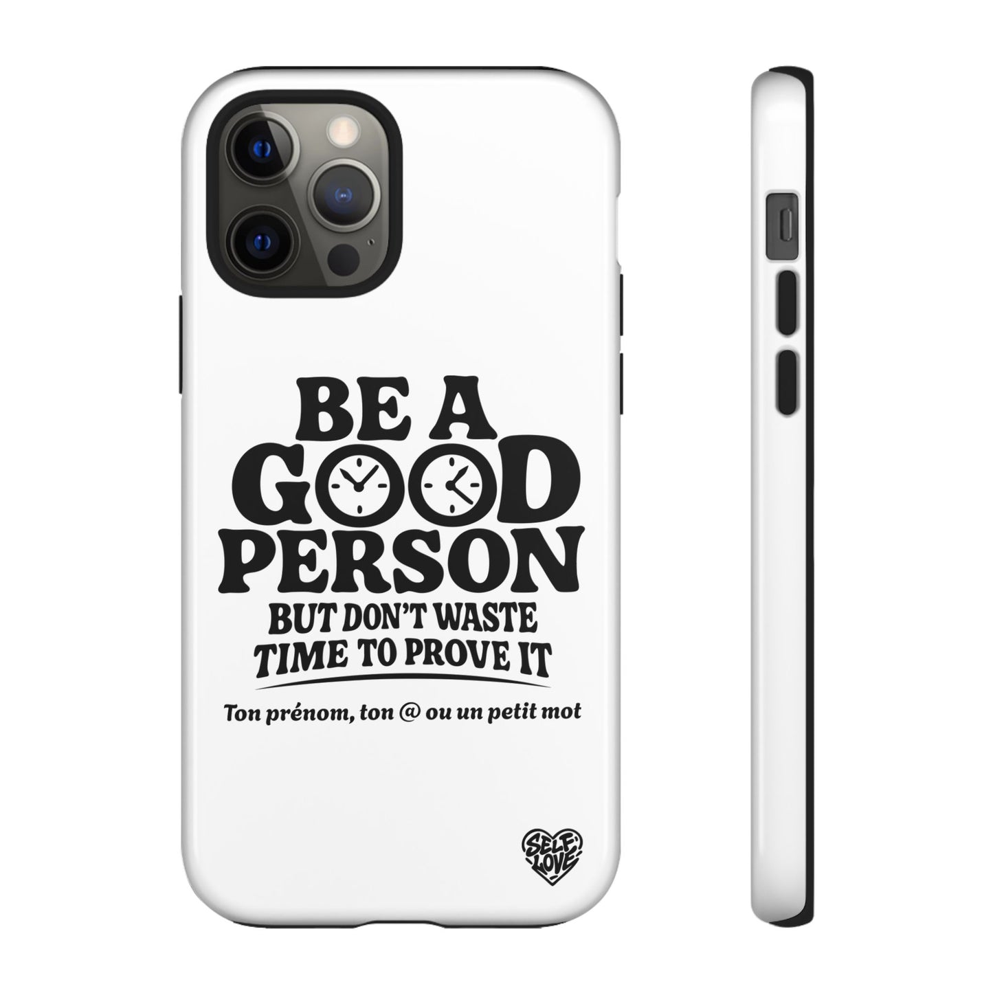 Be A Good Person - Coque iPhone (blanc)