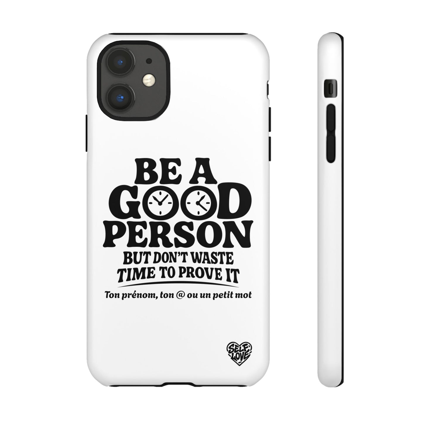 Be A Good Person - Coque iPhone (blanc)