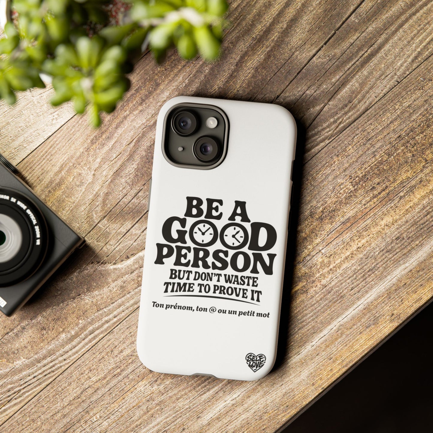 Be A Good Person - Coque iPhone (blanc)