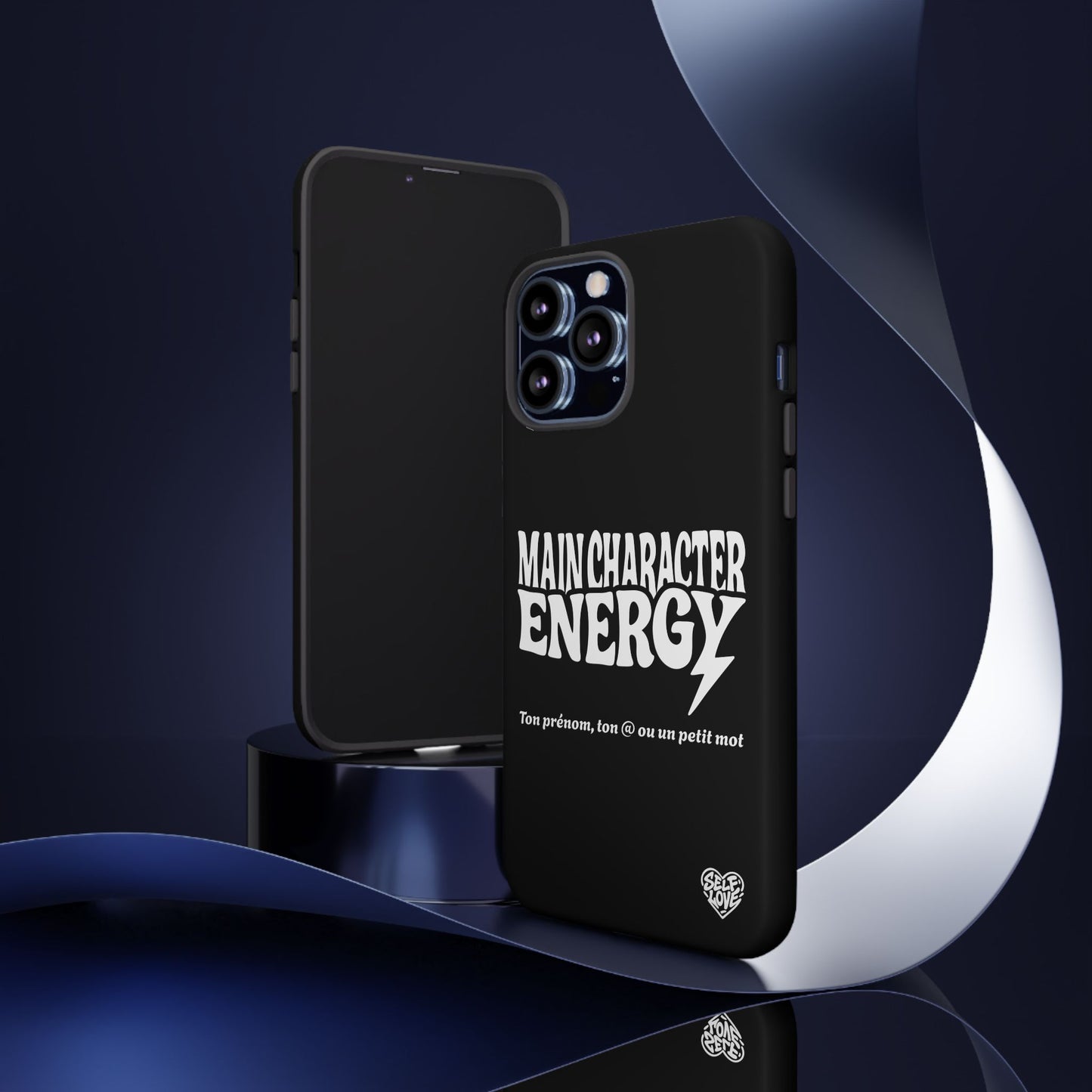 Main Character Energy - Coque iPhone (noir)