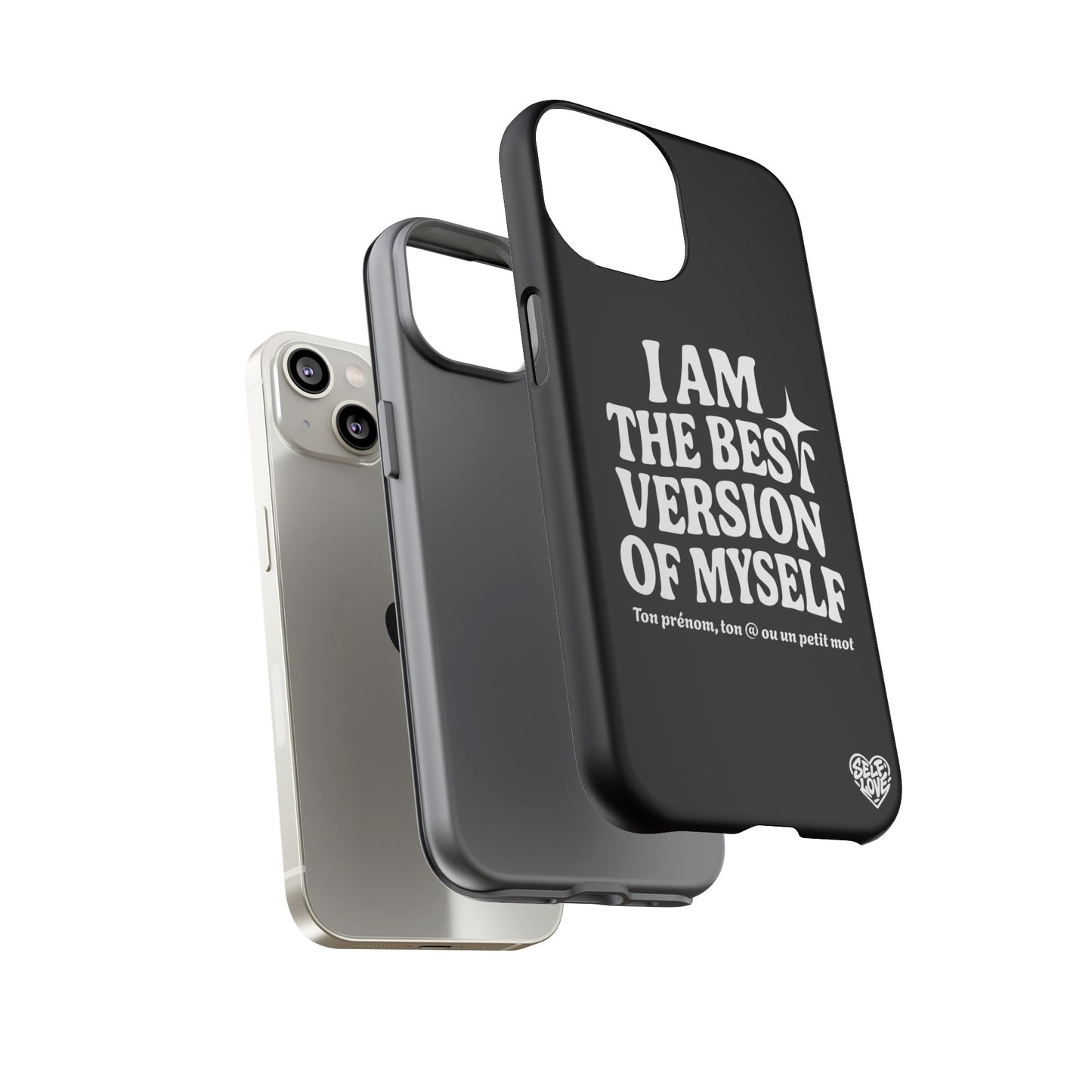 I Am The Best Version Of Myself - Coque iPhone (noir)