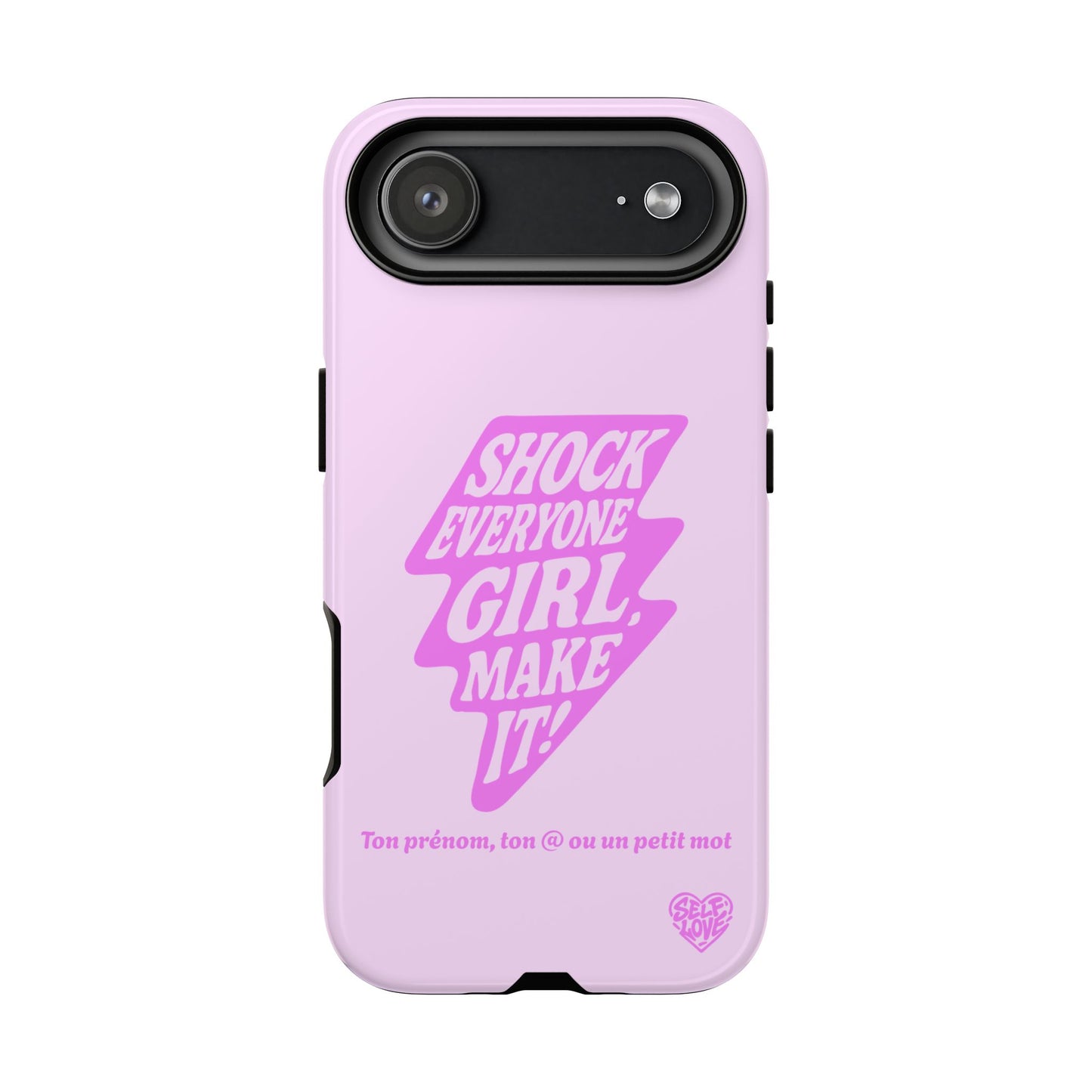 Shock Everyone - Coque iPhone (rose)