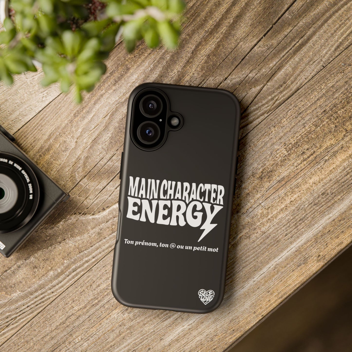 Main Character Energy - Coque iPhone (noir)