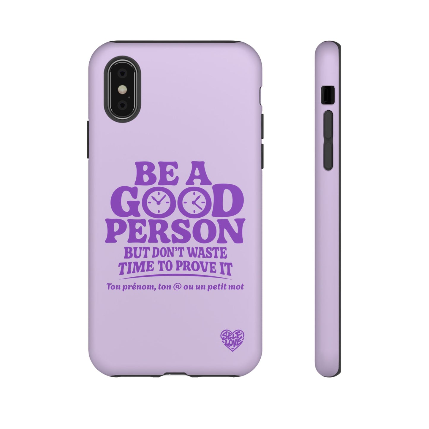 Be A Good Person - Coque iPhone (violet)