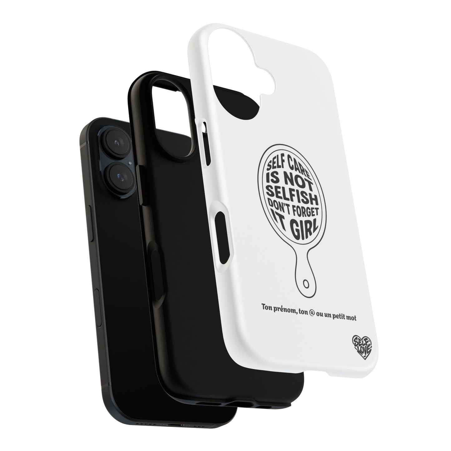 Self Care - Coque iPhone (blanc)