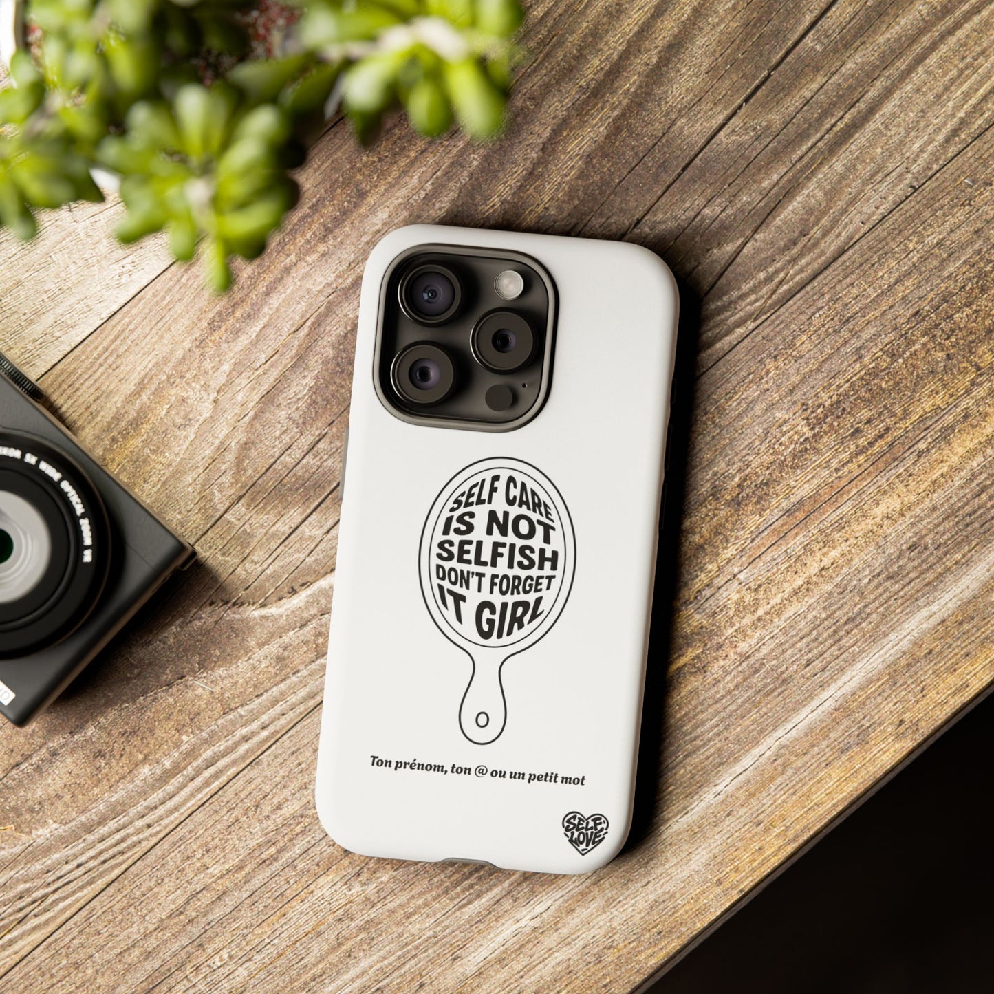 Self Care - Coque iPhone (blanc)
