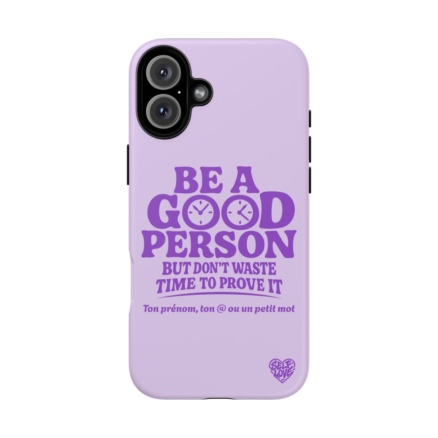 Be A Good Person - Coque iPhone (violet)