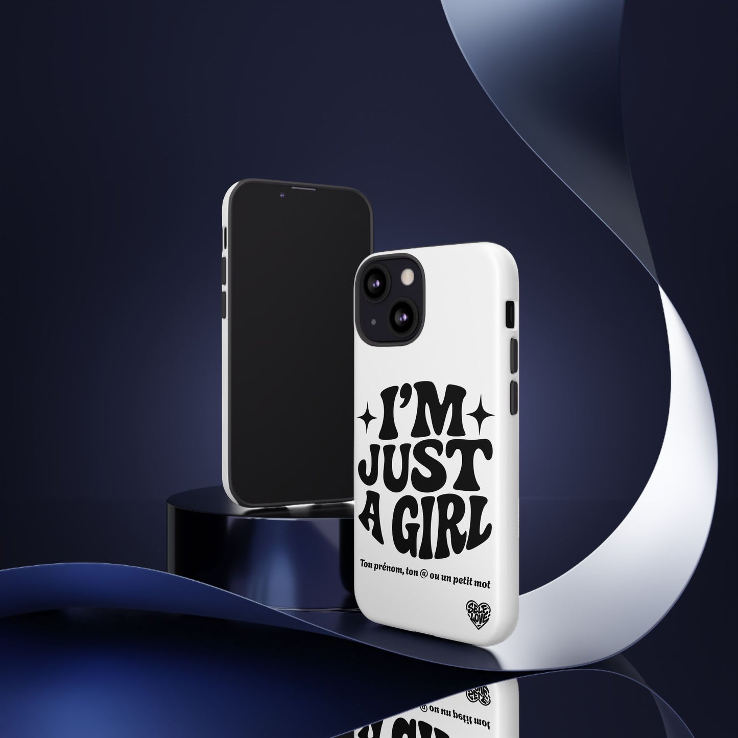 Im Just A Girl - Coque iPhone (blanc)