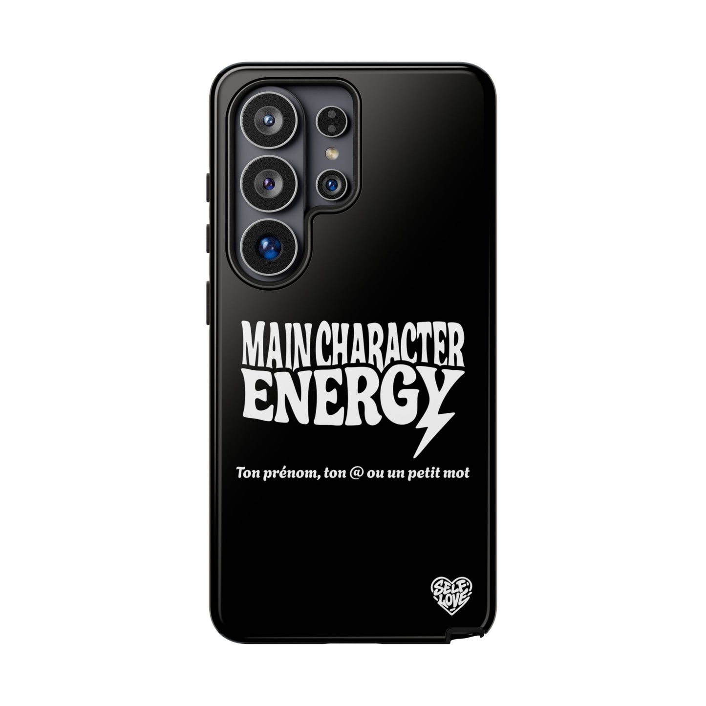 Main Character Energy - Coque Samsung (noir)