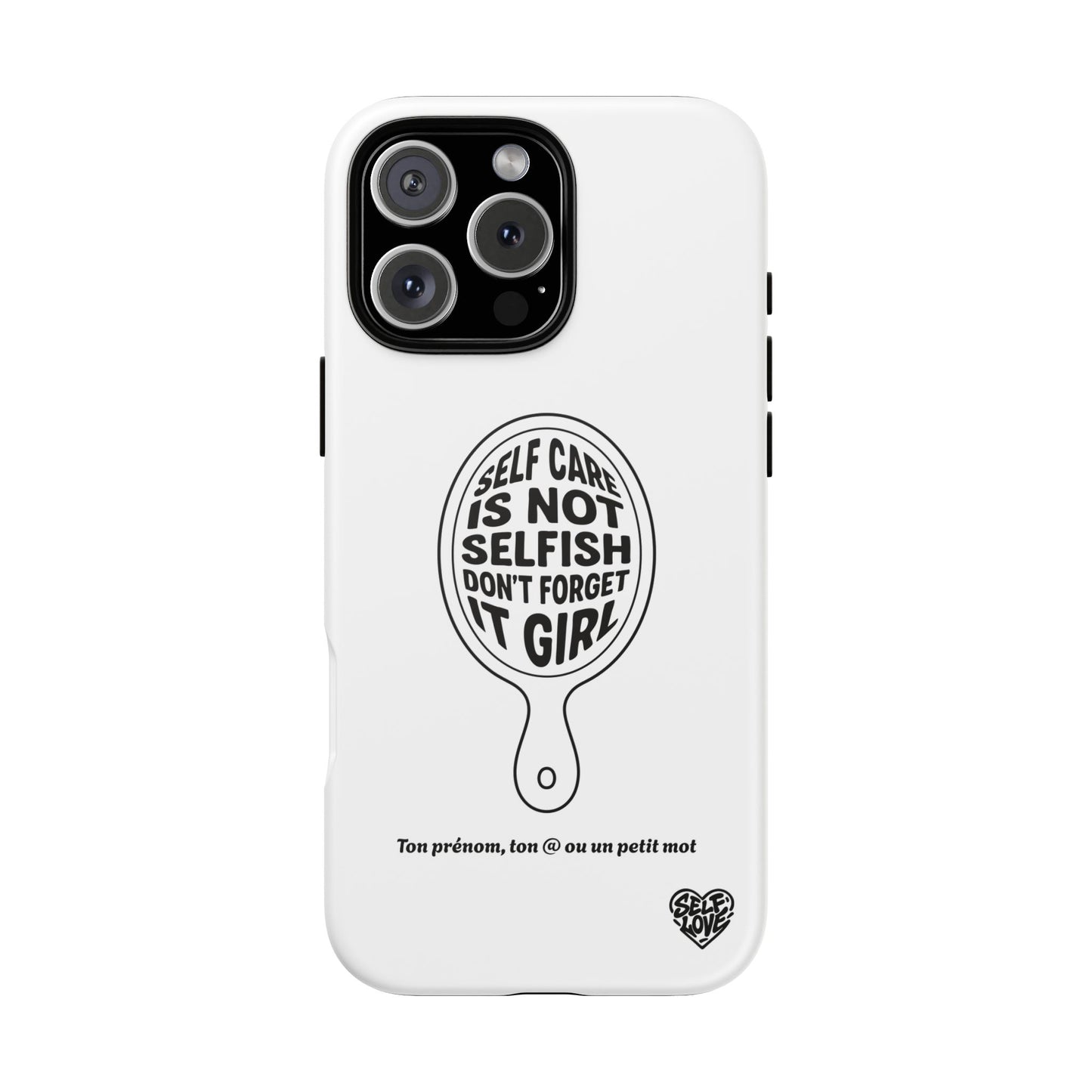 Self Care - Coque iPhone (blanc)