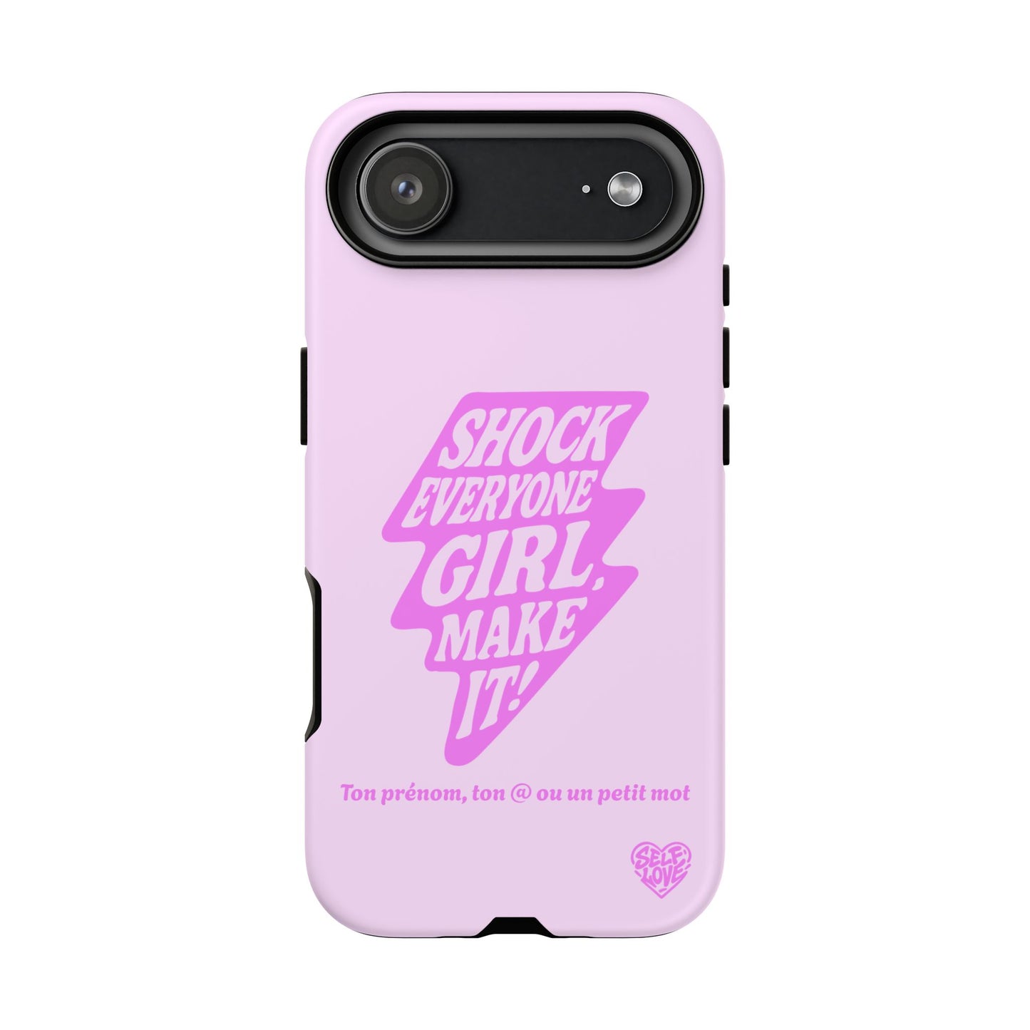 Shock Everyone - Coque iPhone (rose)