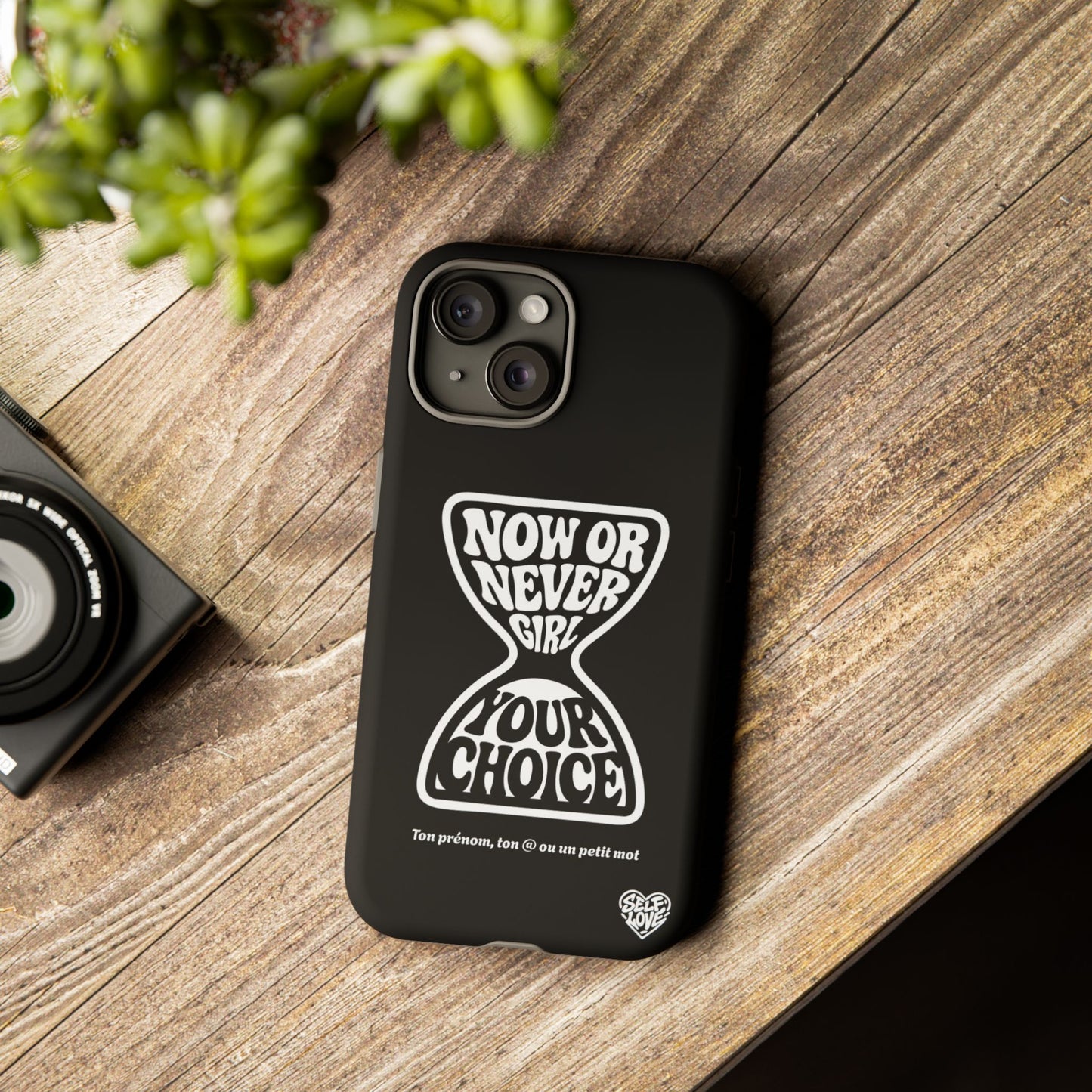 Now Or Never Girl - Coque iPhone (noir)