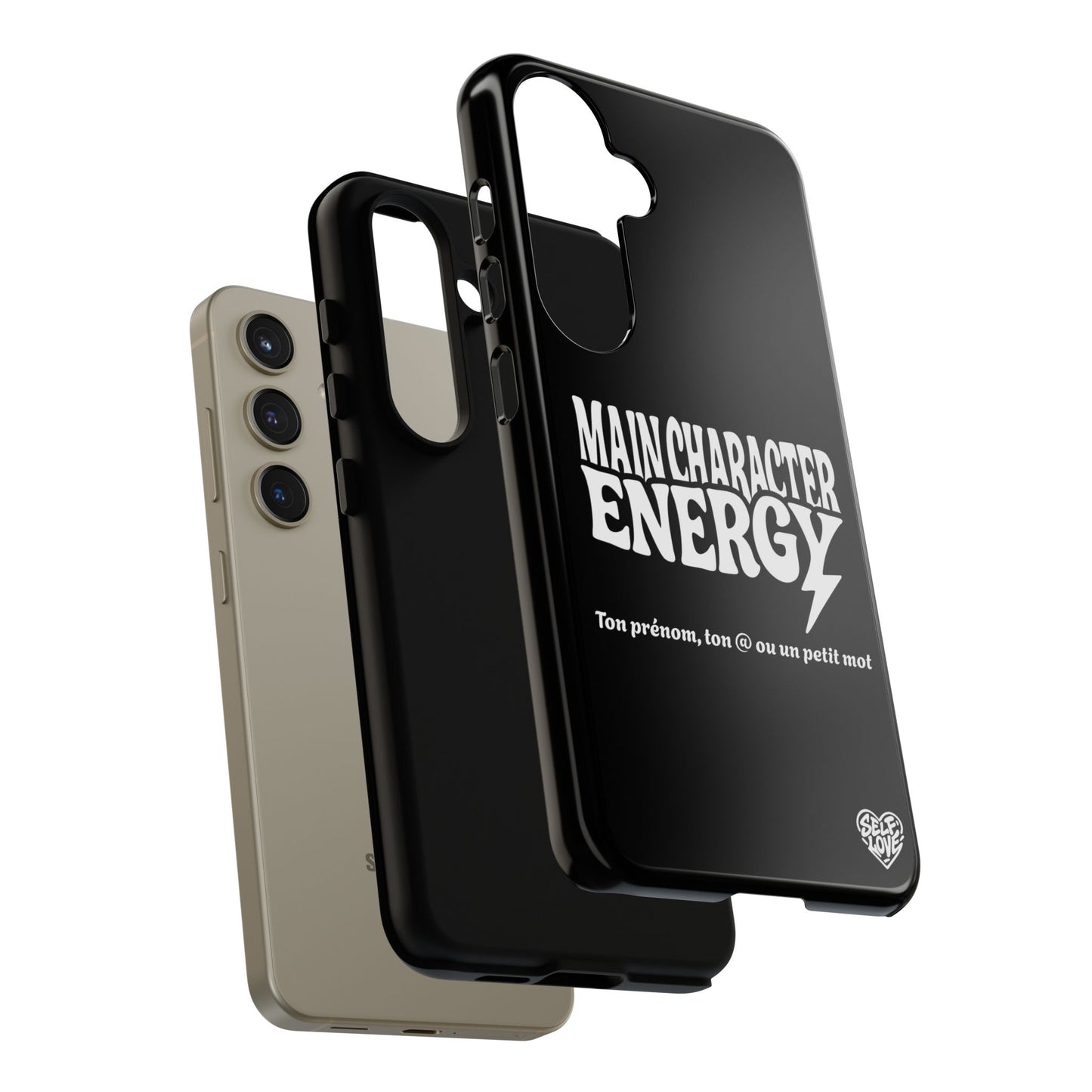 Main Character Energy - Coque Samsung (noir)