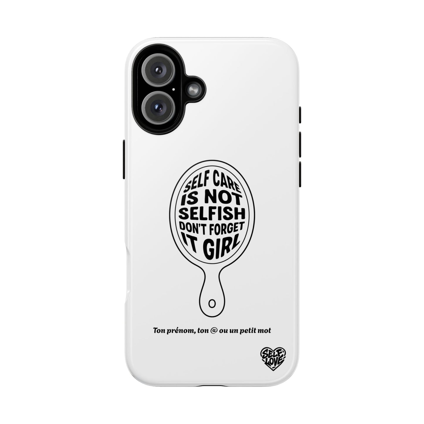 Self Care - Coque iPhone (blanc)