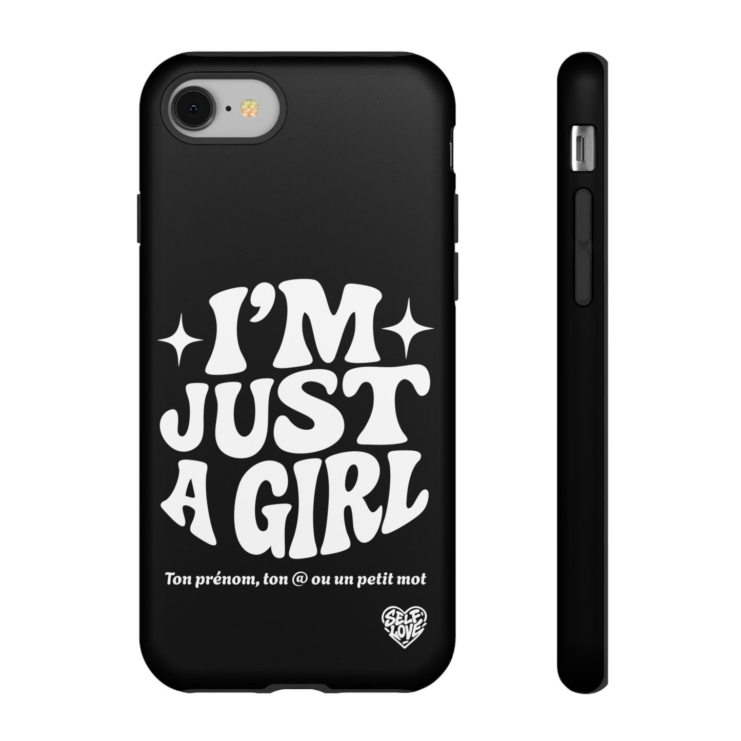 Im Just A Girl - Coque iPhone (noir)
