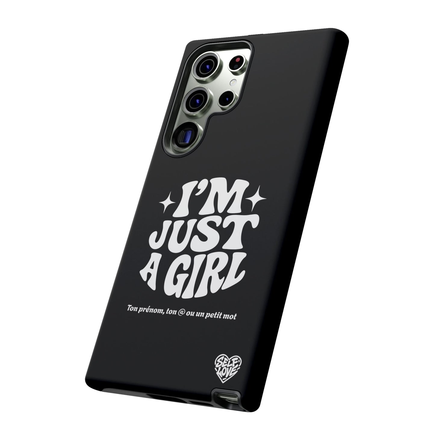 Im Just A Girl - Coque Samsung (noir)