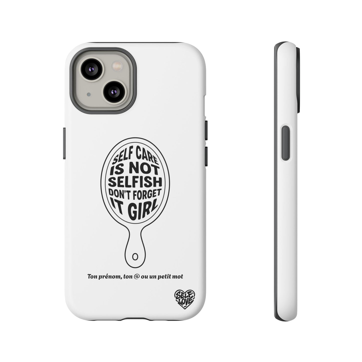 Self Care - Coque iPhone (blanc)