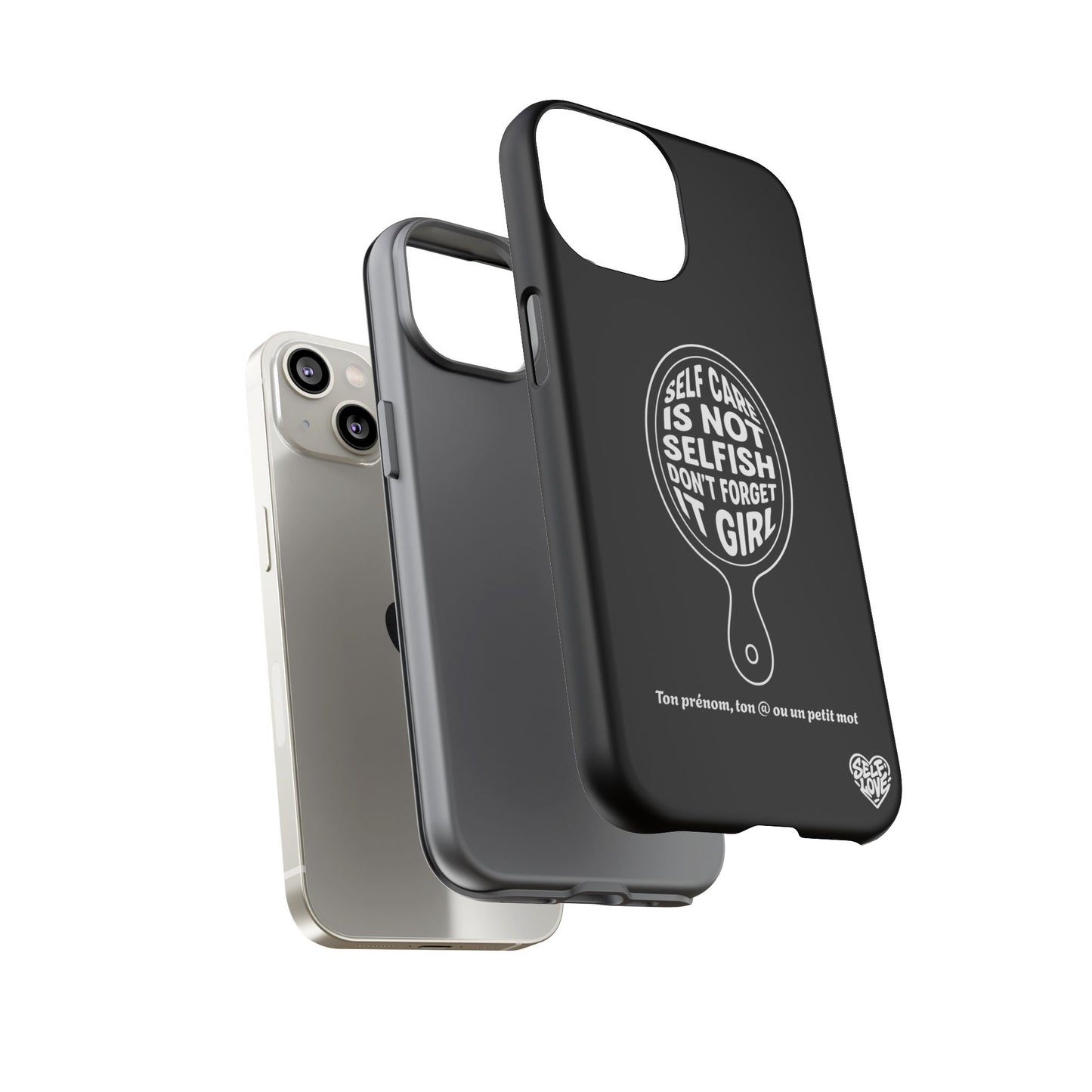 Self Care - Coque iPhone (noir)